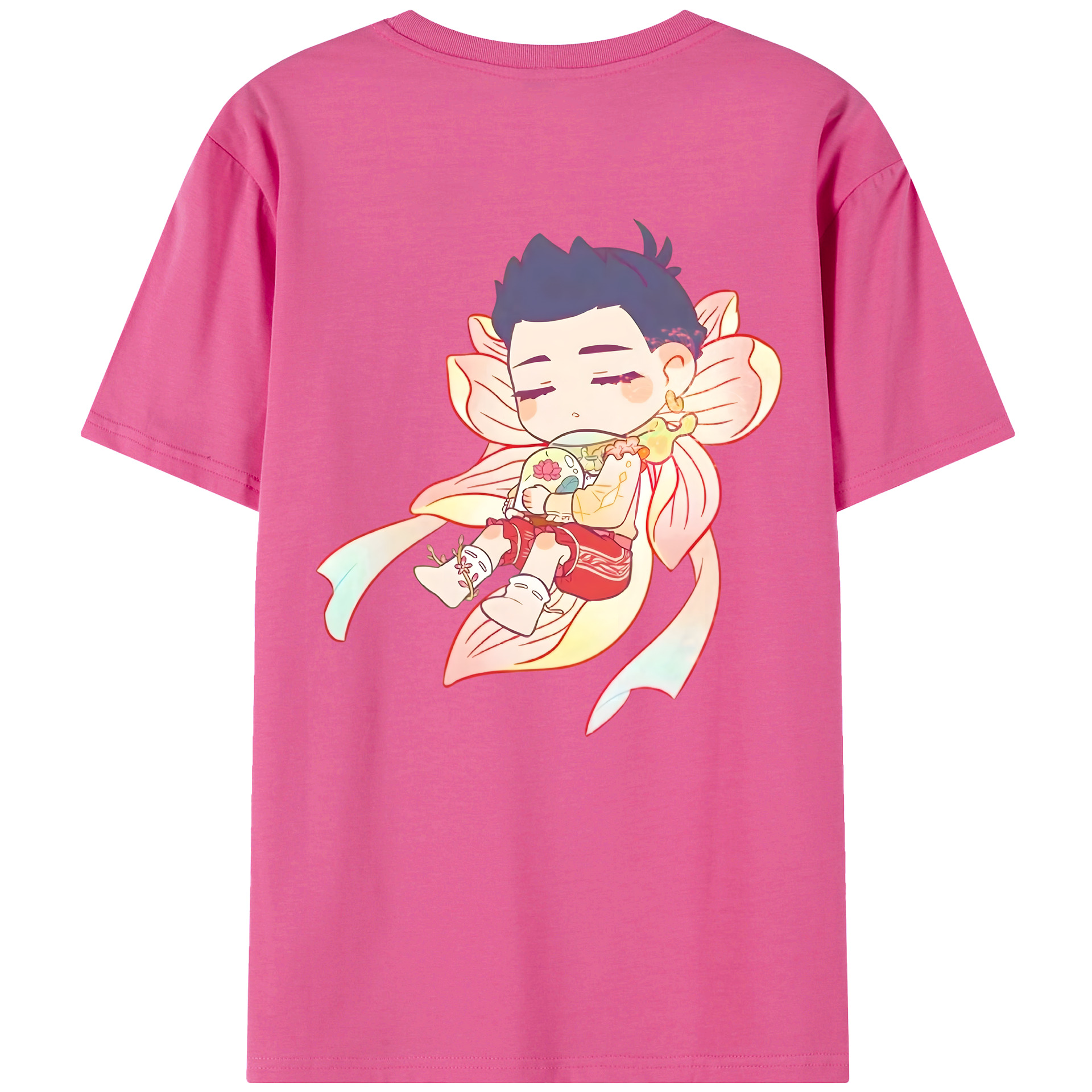 （画像用） Ne Zha 2 ナタ 魔童の大暴れ レディース半袖Tシャツ(バックプリント)