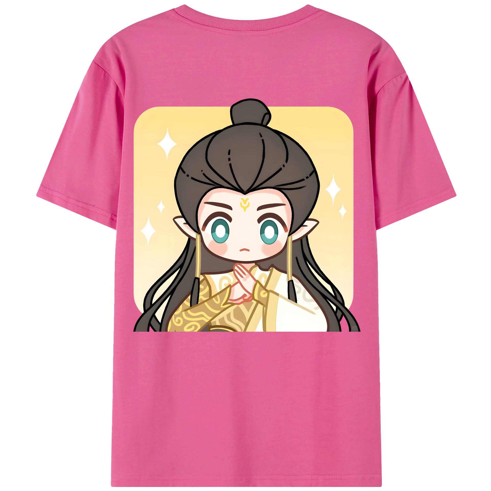 （画像用） Ne Zha 2 ナタ 魔童の大暴れ レディース半袖Tシャツ(バックプリント)