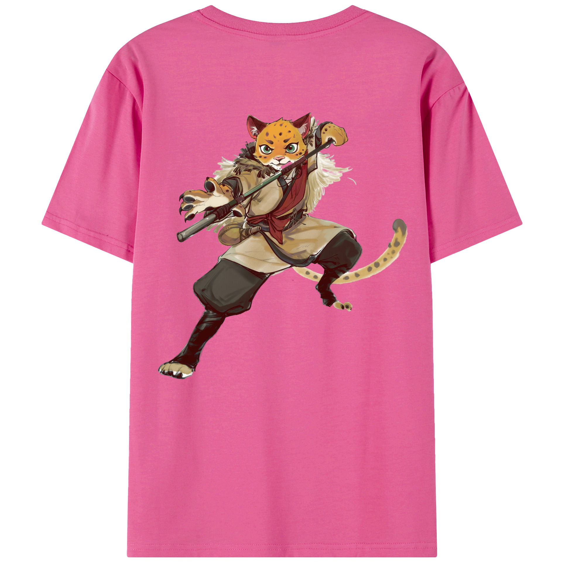 （画像用） Ne Zha 2 ナタ 魔童の大暴れ レディース半袖Tシャツ(バックプリント)