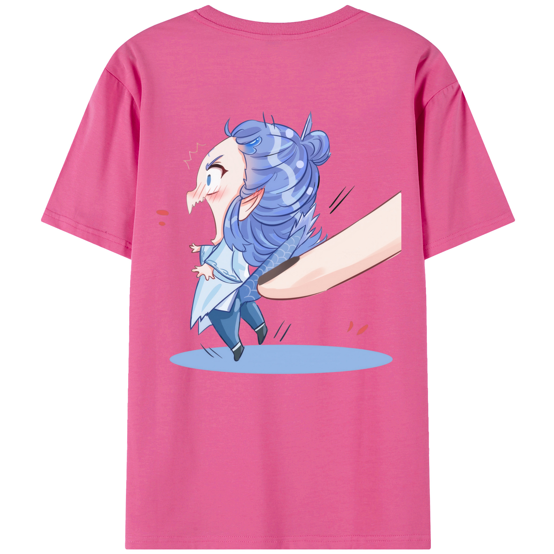 （画像用） Ne Zha 2 ナタ 魔童の大暴れ レディース半袖Tシャツ(バックプリント)