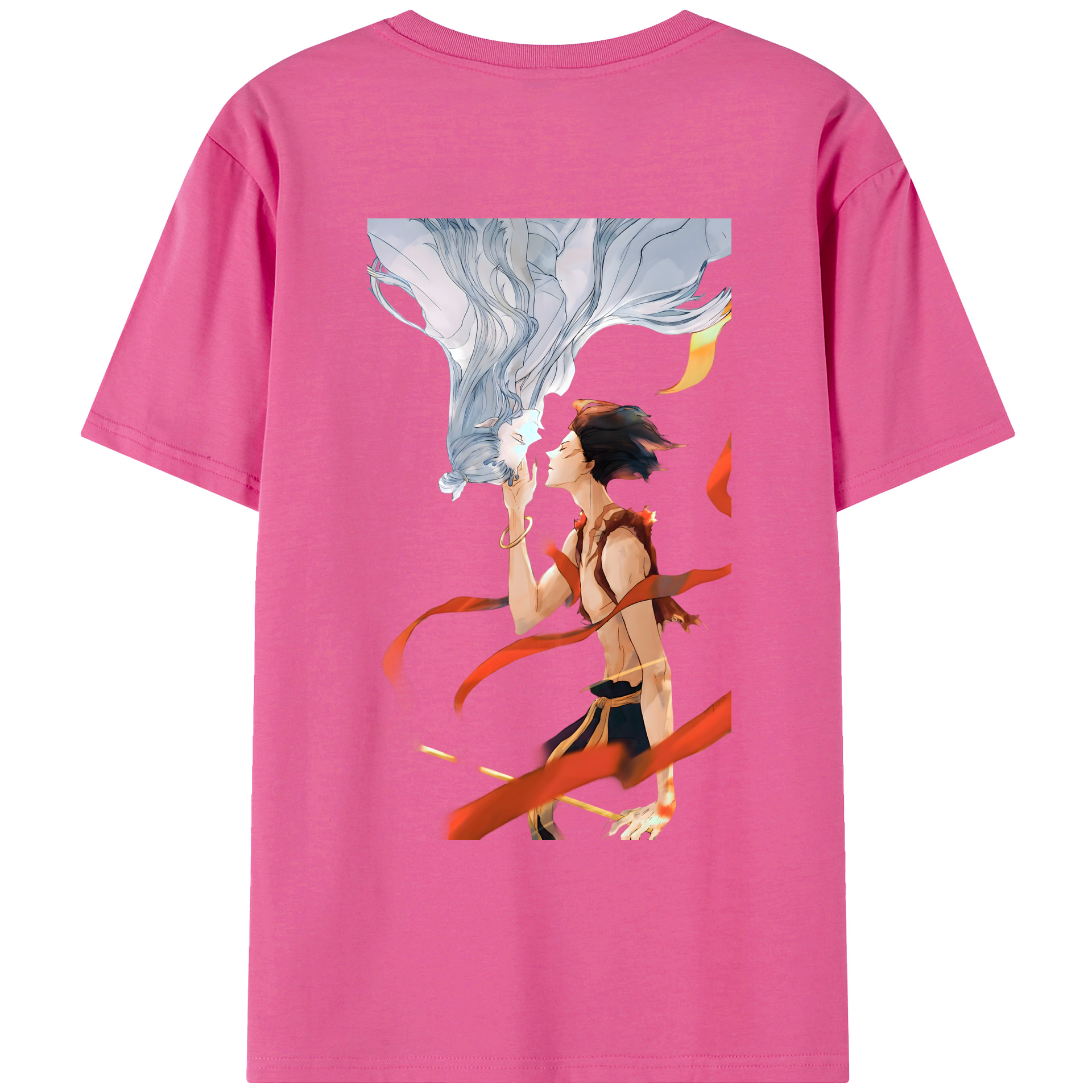 （画像用） Ne Zha 2 ナタ 魔童の大暴れ レディース半袖Tシャツ(バックプリント)