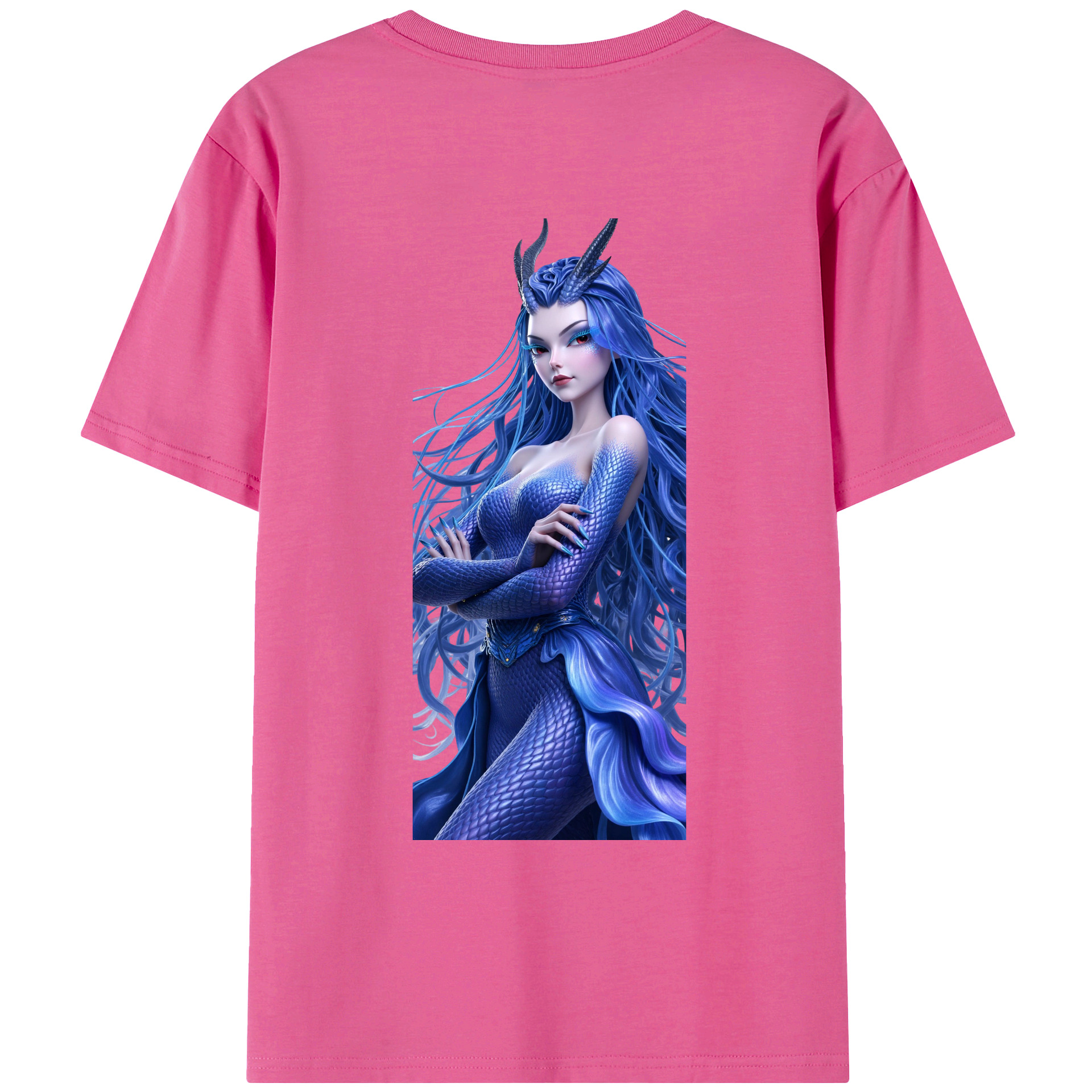 （画像用） Ne Zha 2 ナタ 魔童の大暴れ レディース半袖Tシャツ(バックプリント)