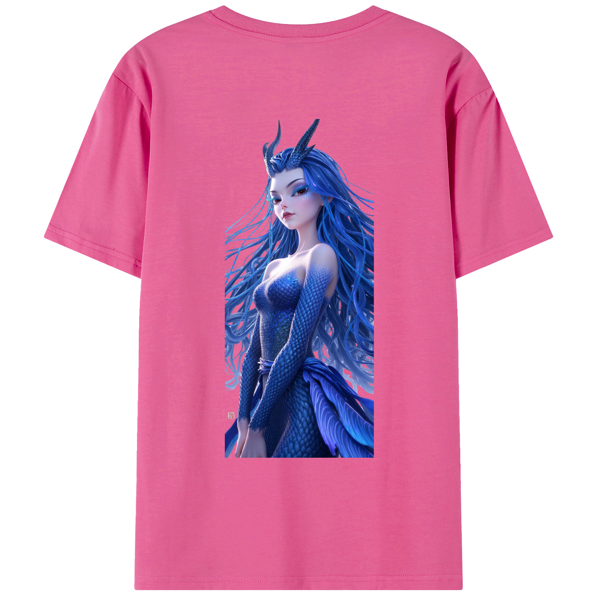 （画像用） Ne Zha 2 ナタ 魔童の大暴れ レディース半袖Tシャツ(バックプリント)