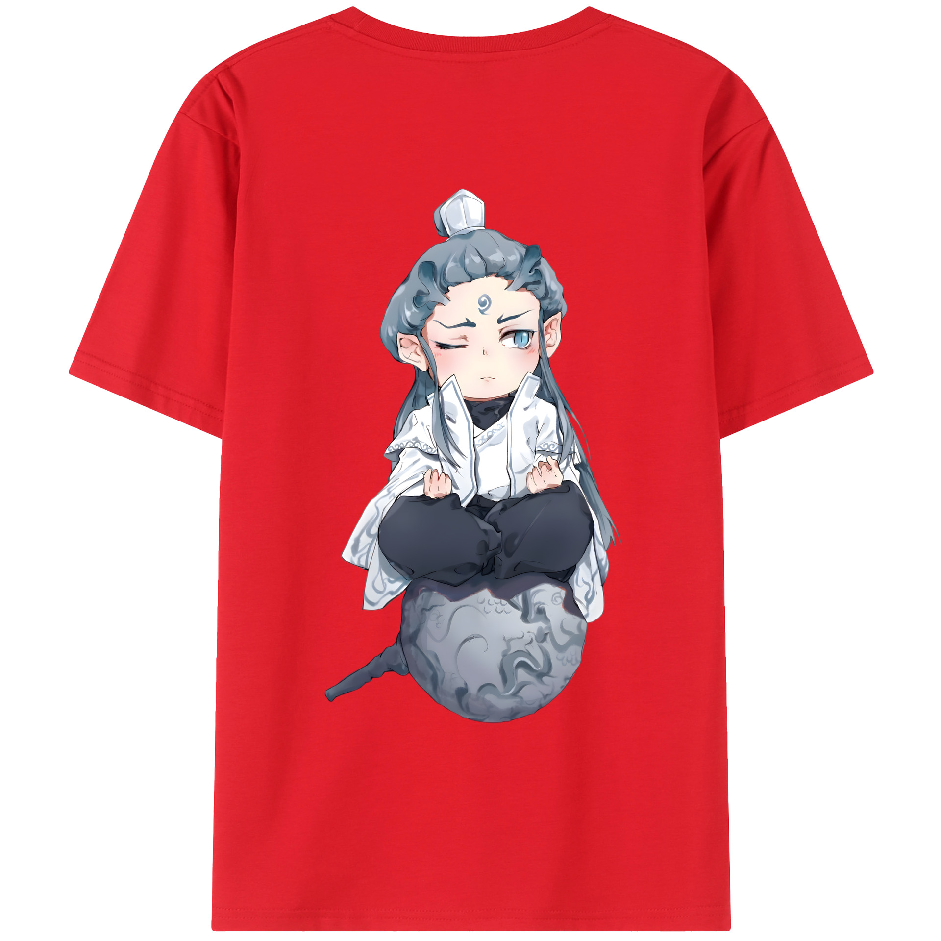 （画像用） Ne Zha 2 ナタ 魔童の大暴れ レディース半袖Tシャツ(バックプリント)