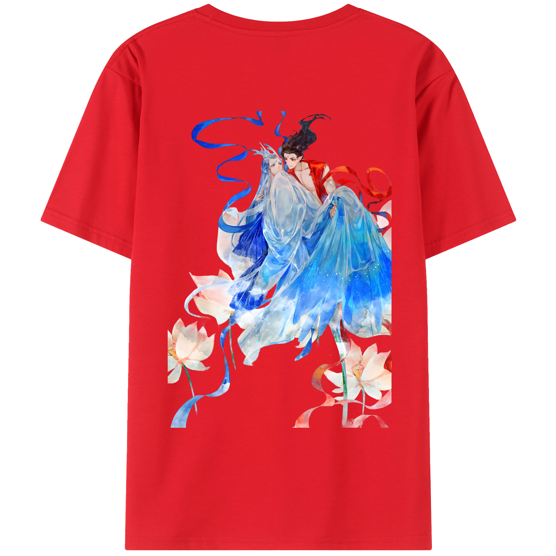 （画像用） Ne Zha 2 ナタ 魔童の大暴れ レディース半袖Tシャツ(バックプリント)