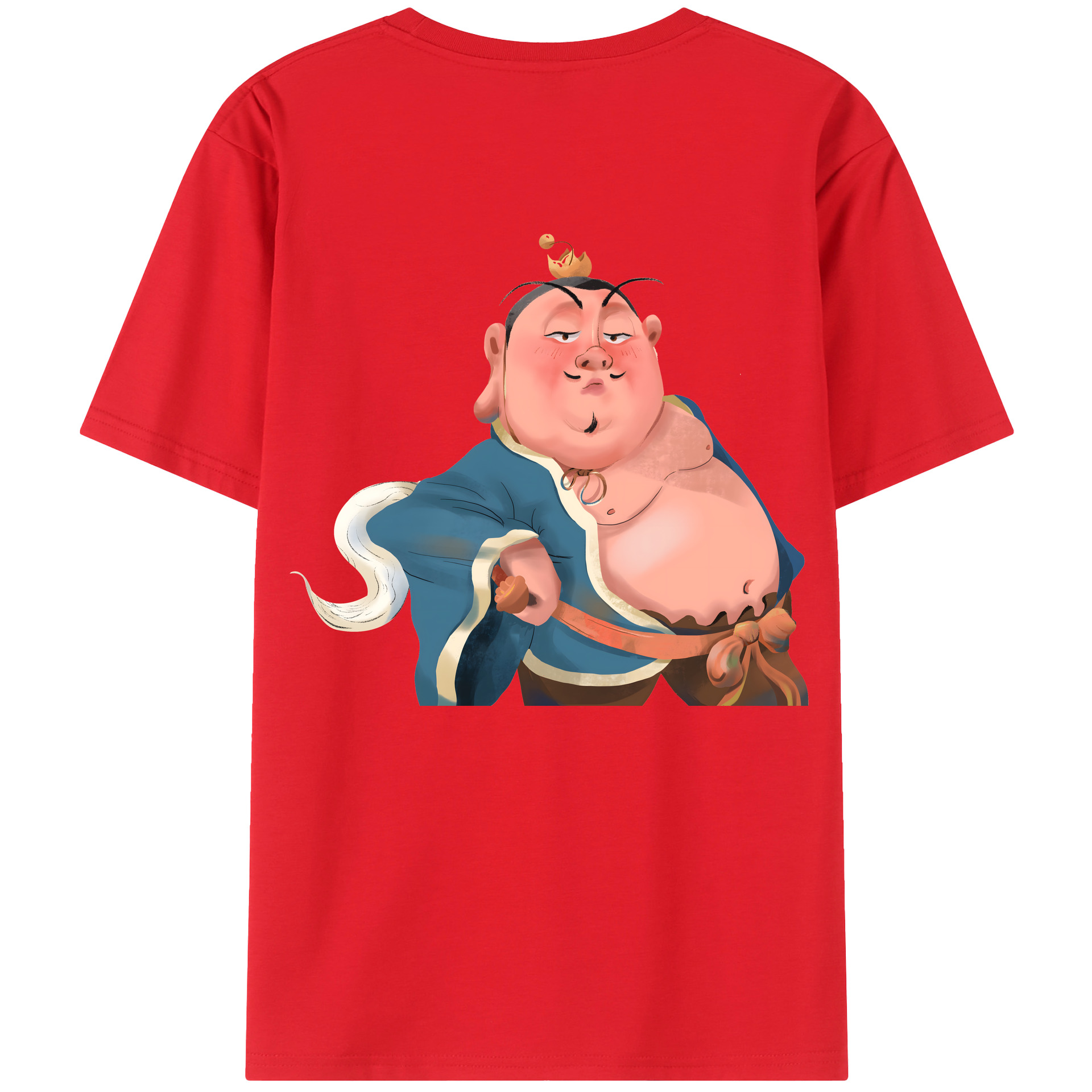 （画像用） Ne Zha 2 ナタ 魔童の大暴れ レディース半袖Tシャツ(バックプリント)