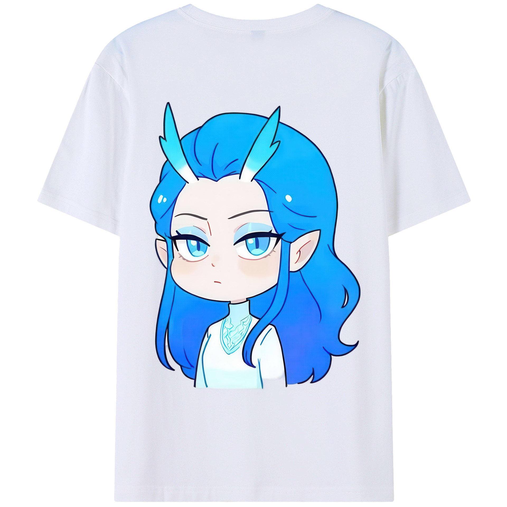 （画像用） Ne Zha 2 ナタ 魔童の大暴れ レディース半袖Tシャツ(バックプリント)