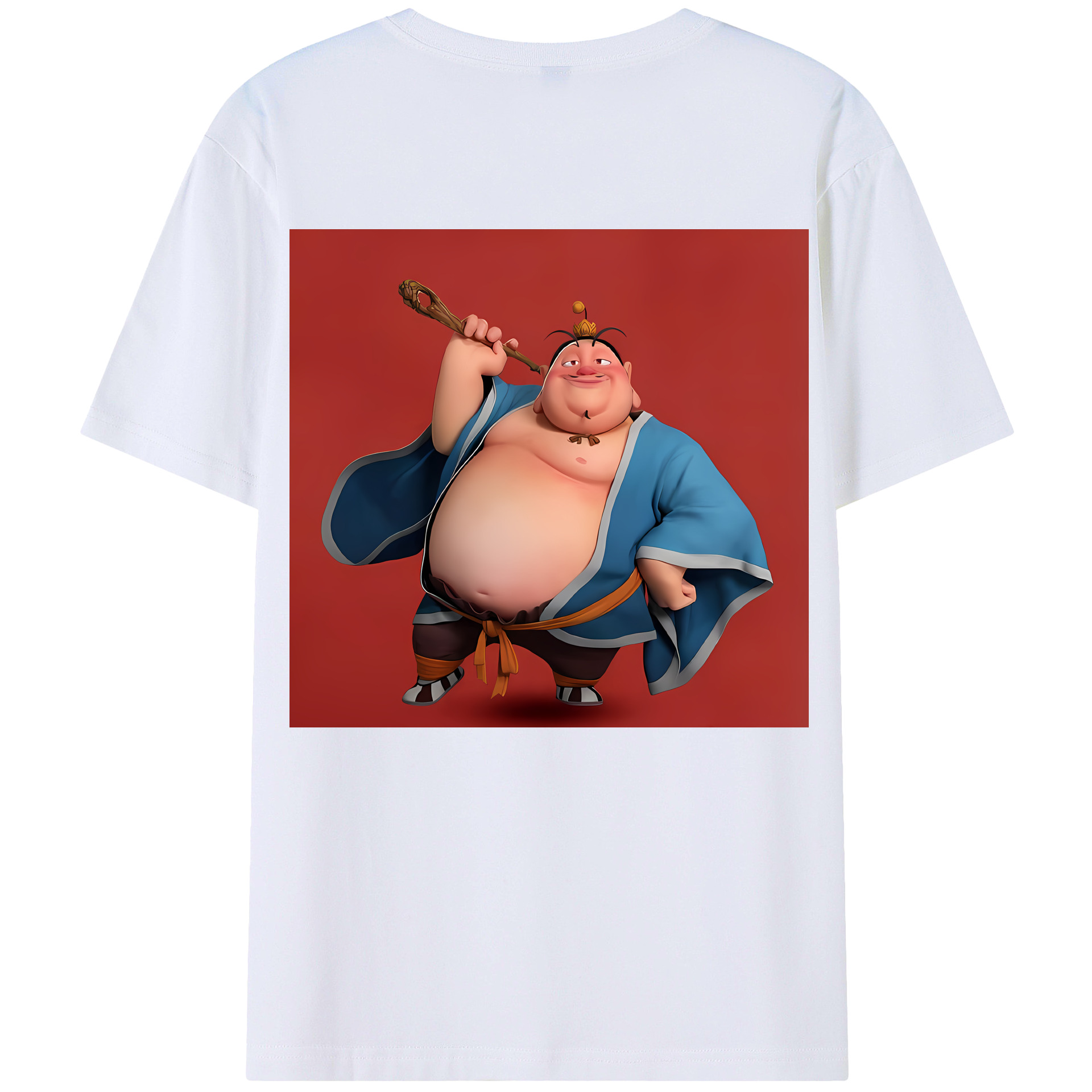 （画像用） Ne Zha 2 ナタ 魔童の大暴れ レディース半袖Tシャツ(バックプリント)