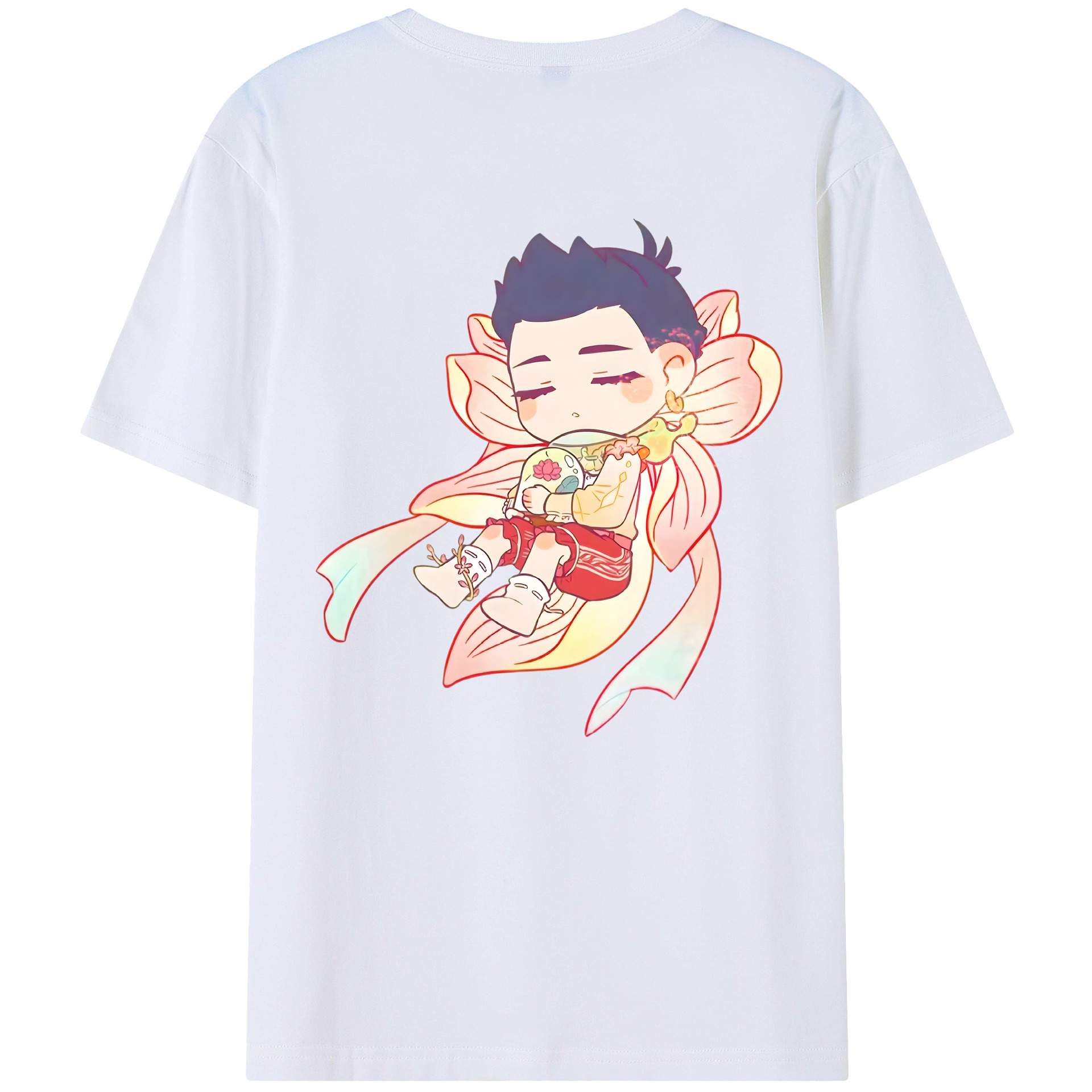 （画像用） Ne Zha 2 ナタ 魔童の大暴れ レディース半袖Tシャツ(バックプリント)