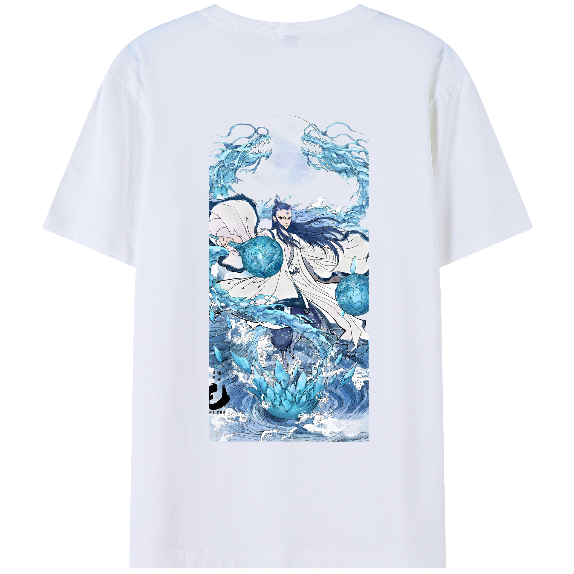 （画像用） Ne Zha 2 ナタ 魔童の大暴れ レディース半袖Tシャツ(バックプリント)