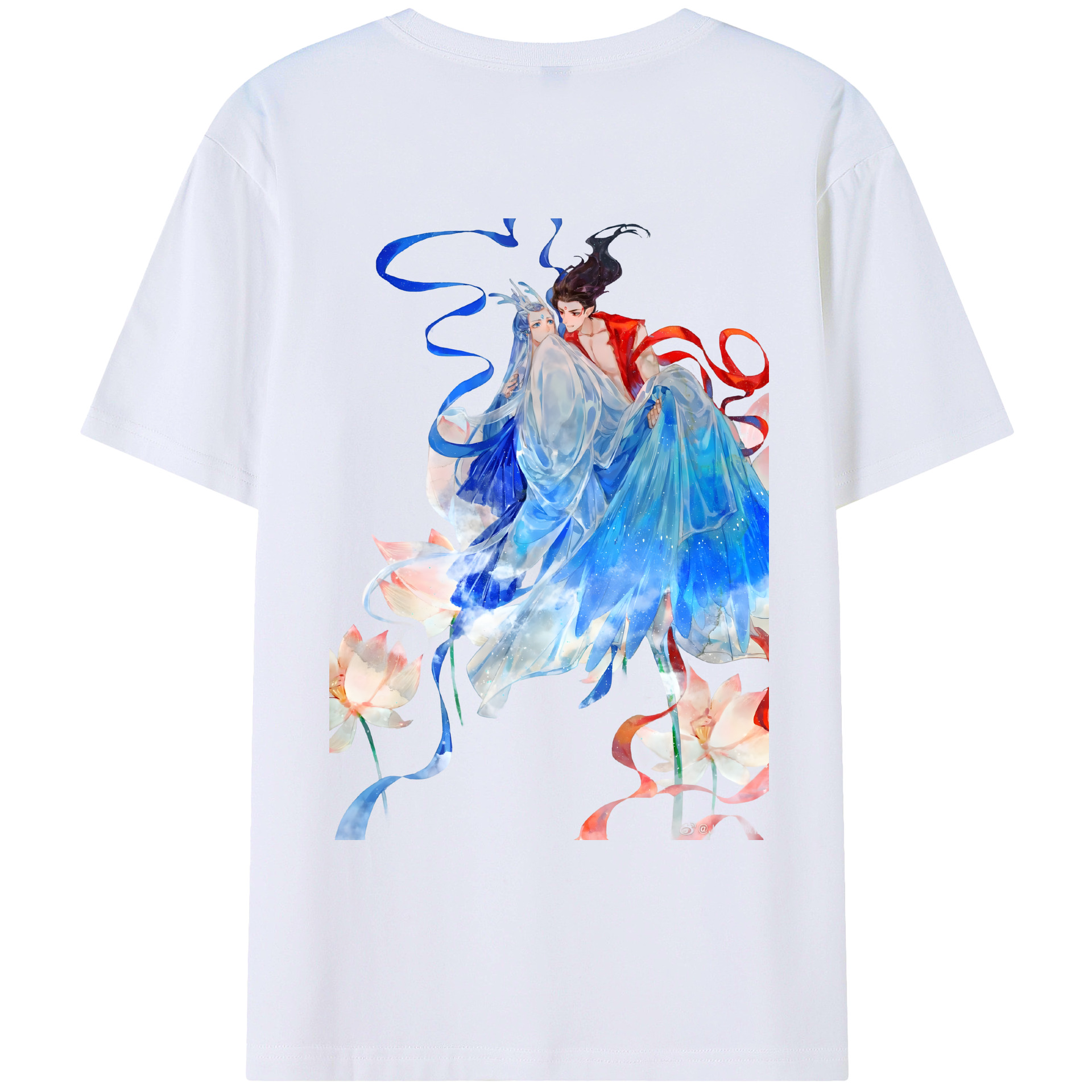 （画像用） Ne Zha 2 ナタ 魔童の大暴れ レディース半袖Tシャツ(バックプリント)