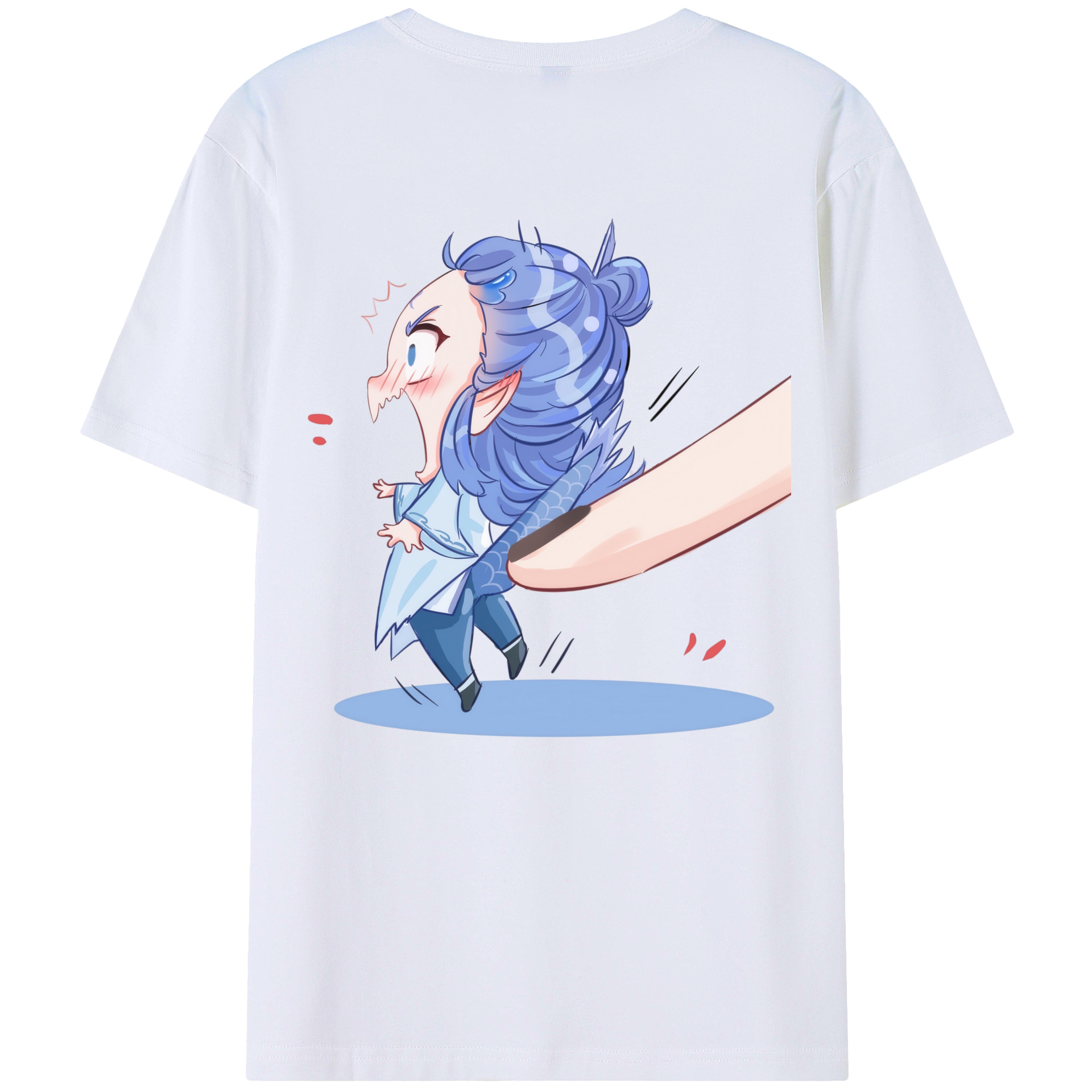 （画像用） Ne Zha 2 ナタ 魔童の大暴れ レディース半袖Tシャツ(バックプリント)