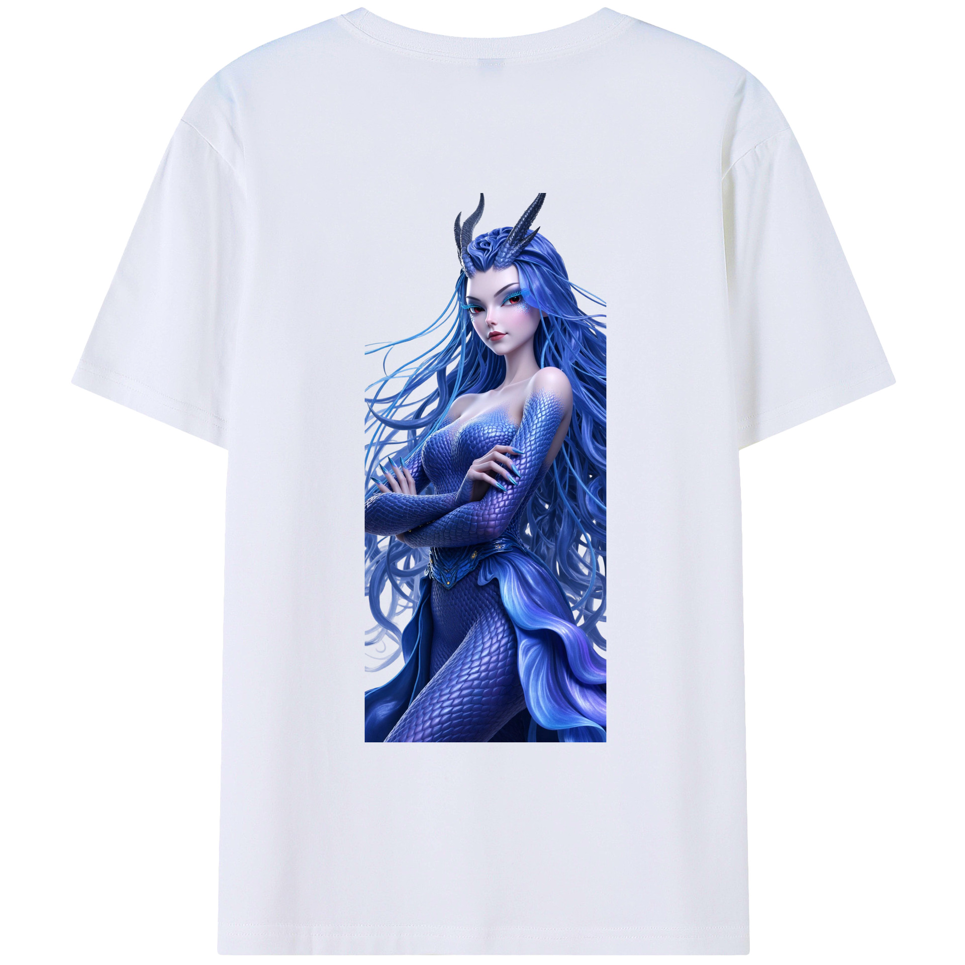 （画像用） Ne Zha 2 ナタ 魔童の大暴れ レディース半袖Tシャツ(バックプリント)