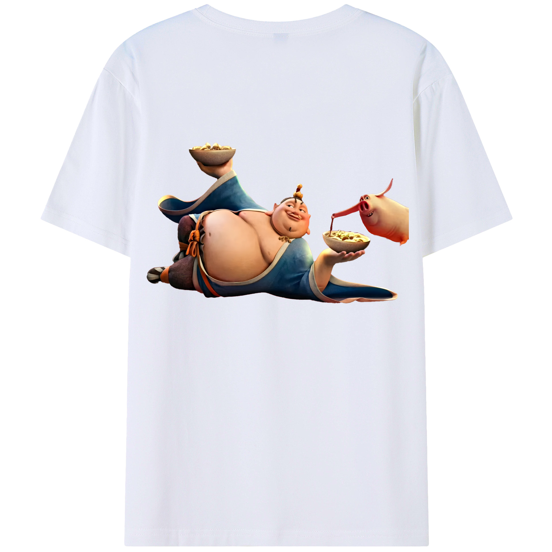 （画像用） Ne Zha 2 ナタ 魔童の大暴れ レディース半袖Tシャツ(バックプリント)