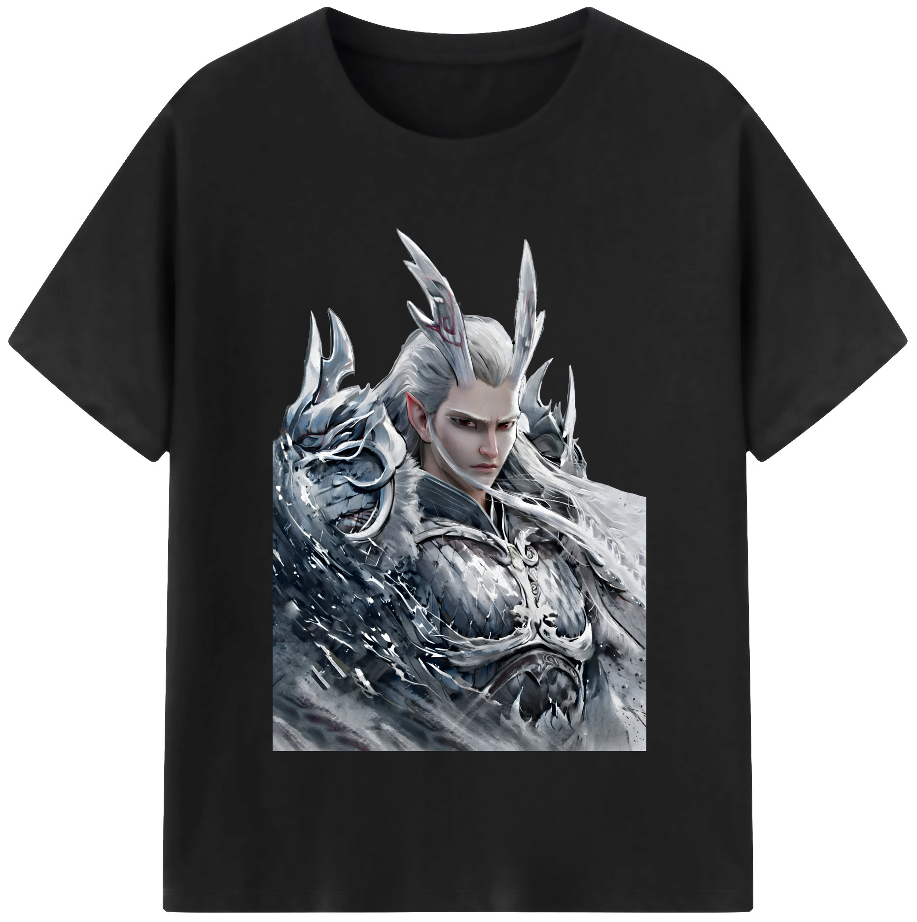 （画像用） Ne Zha 2 ナタ 魔童の大暴れ レディースカジュアルプリントTシャツ（綿100％）