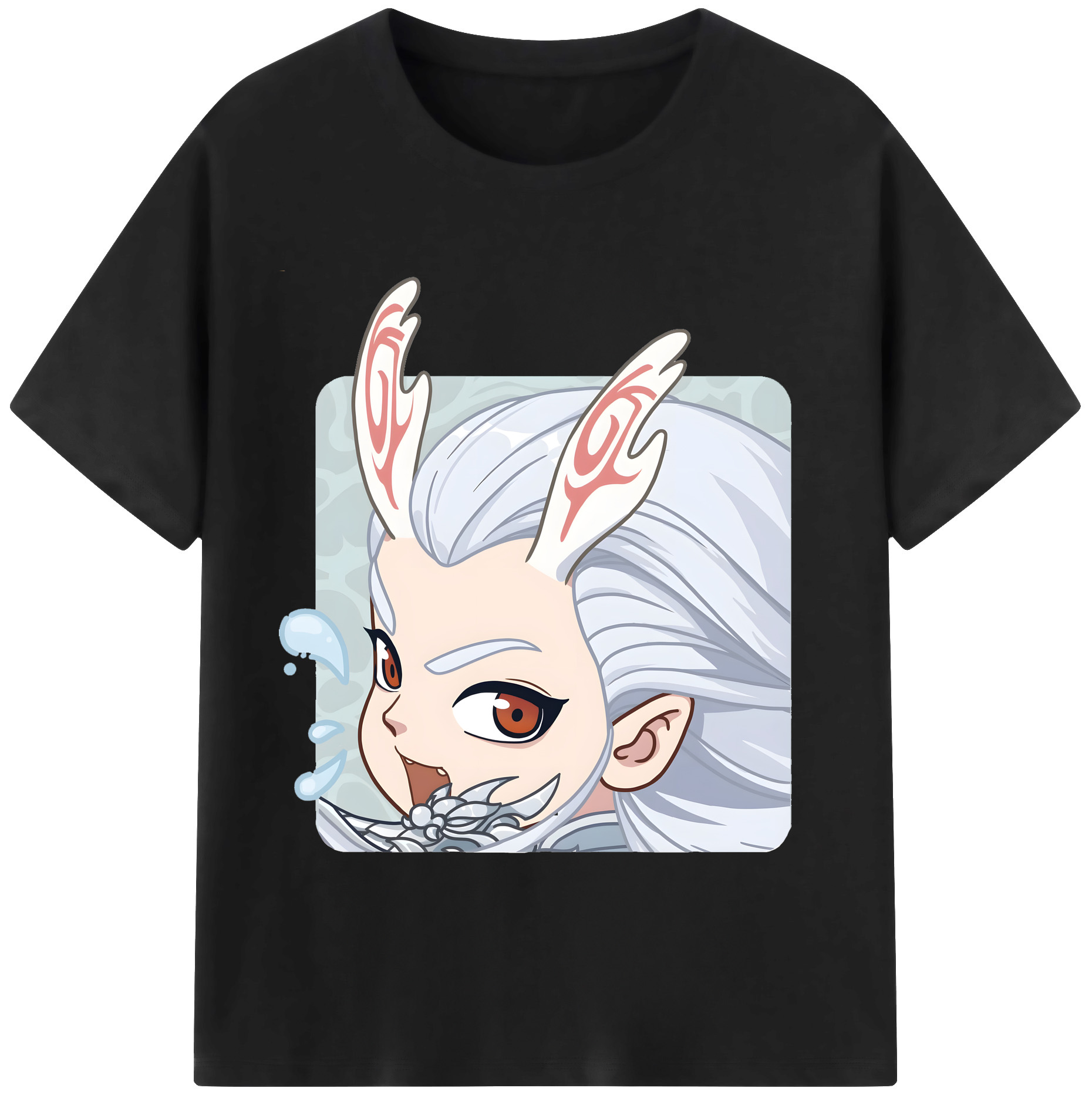 （画像用） Ne Zha 2 ナタ 魔童の大暴れ レディースカジュアルプリントTシャツ（綿100％）