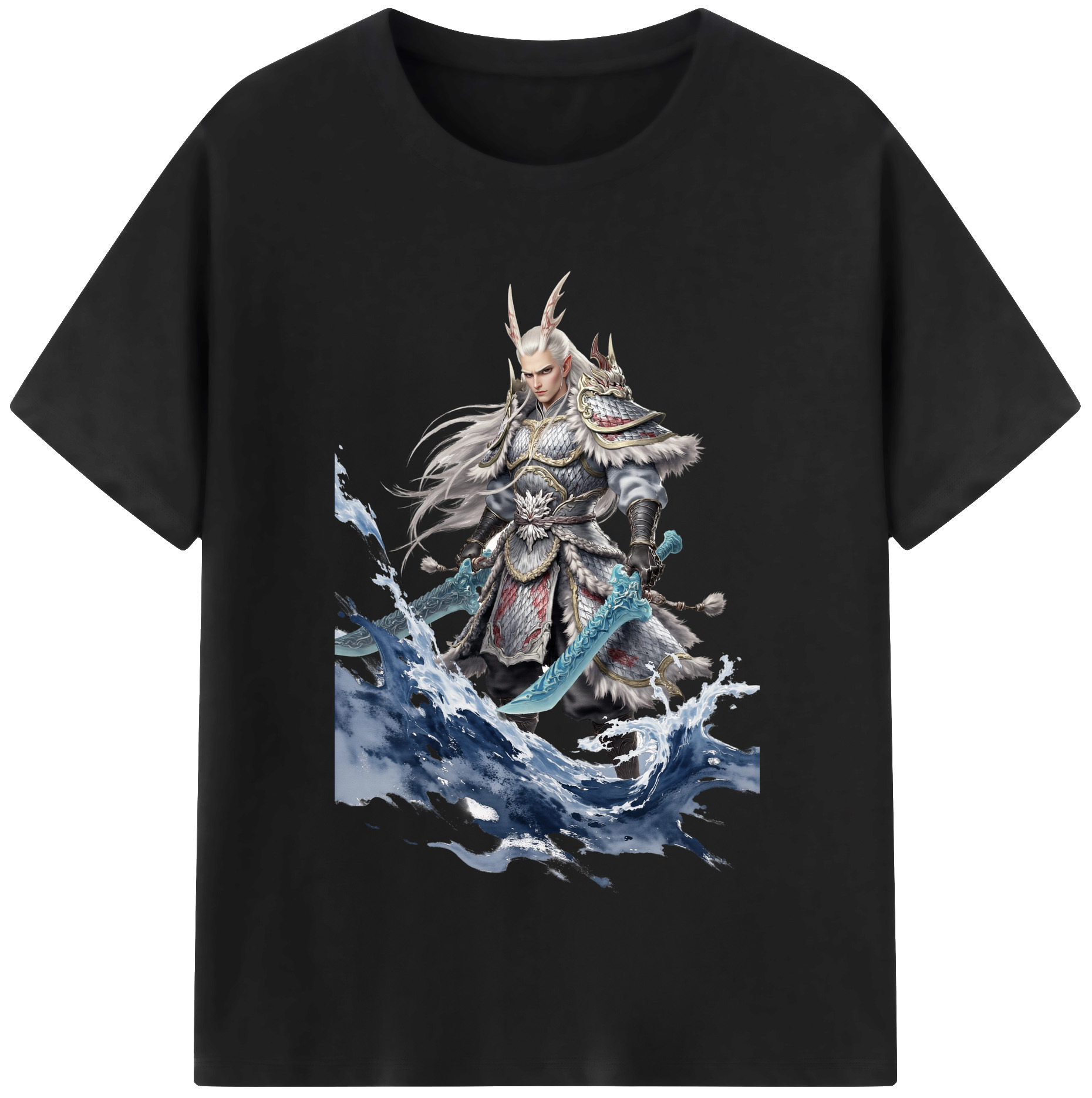 （画像用） Ne Zha 2 ナタ 魔童の大暴れ レディースカジュアルプリントTシャツ（綿100％）