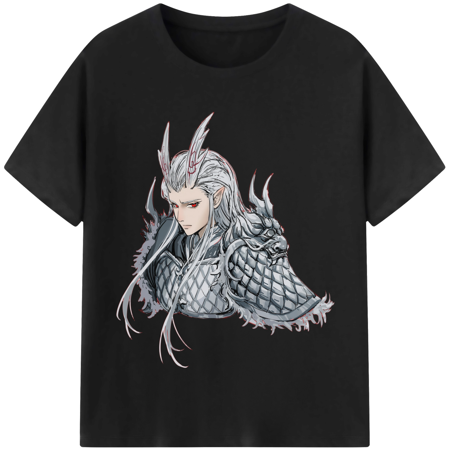 （画像用） Ne Zha 2 ナタ 魔童の大暴れ レディースカジュアルプリントTシャツ（綿100％）
