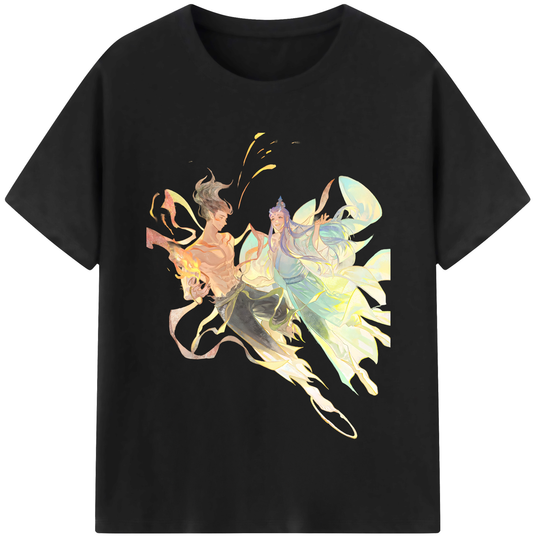 （画像用） Ne Zha 2 ナタ 魔童の大暴れ レディースカジュアルプリントTシャツ（綿100％）