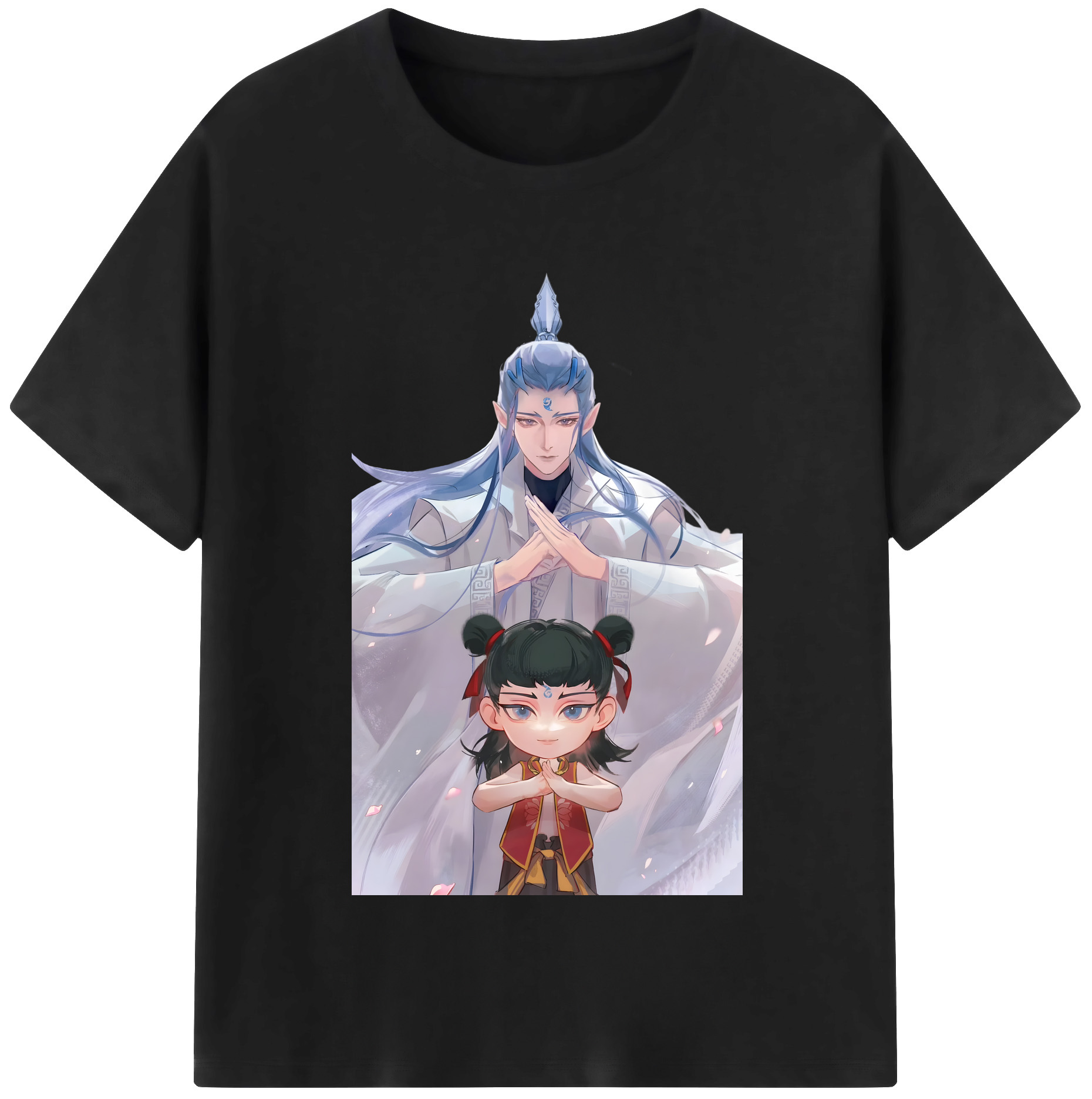 （画像用） Ne Zha 2 ナタ 魔童の大暴れ レディースカジュアルプリントTシャツ（綿100％）