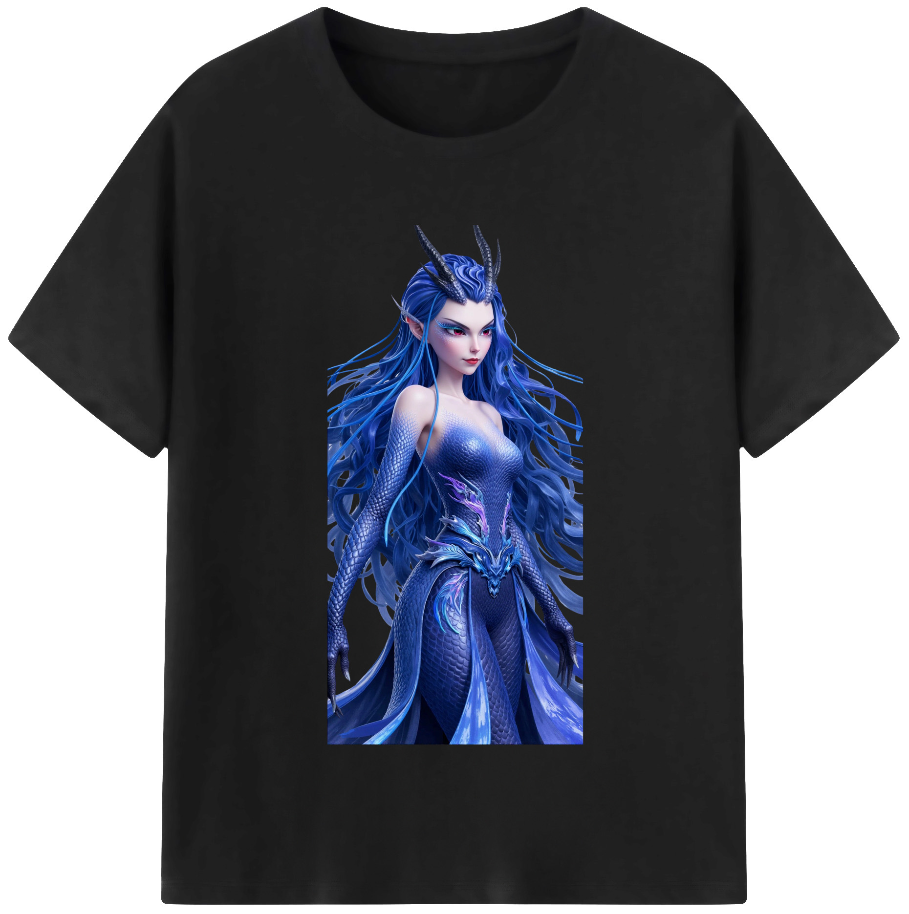 （画像用） Ne Zha 2 ナタ 魔童の大暴れ レディースカジュアルプリントTシャツ（綿100％）
