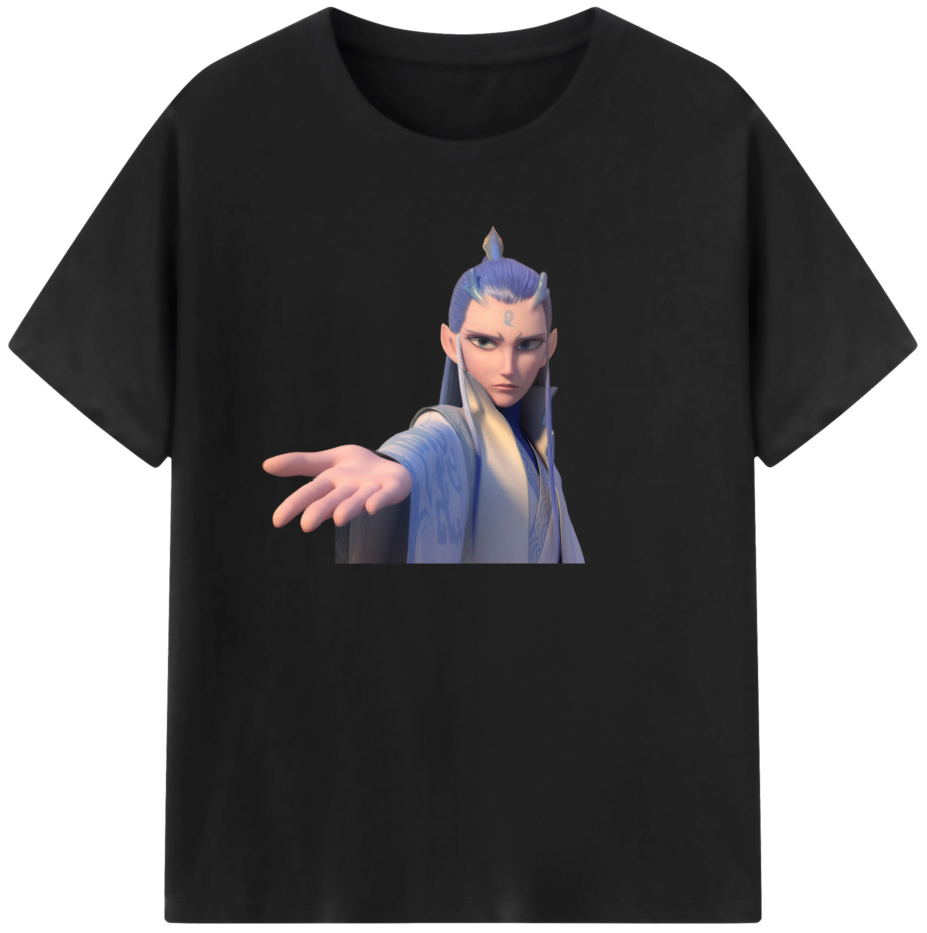 （画像用） Ne Zha 2 ナタ 魔童の大暴れ レディースカジュアルプリントTシャツ（綿100％）