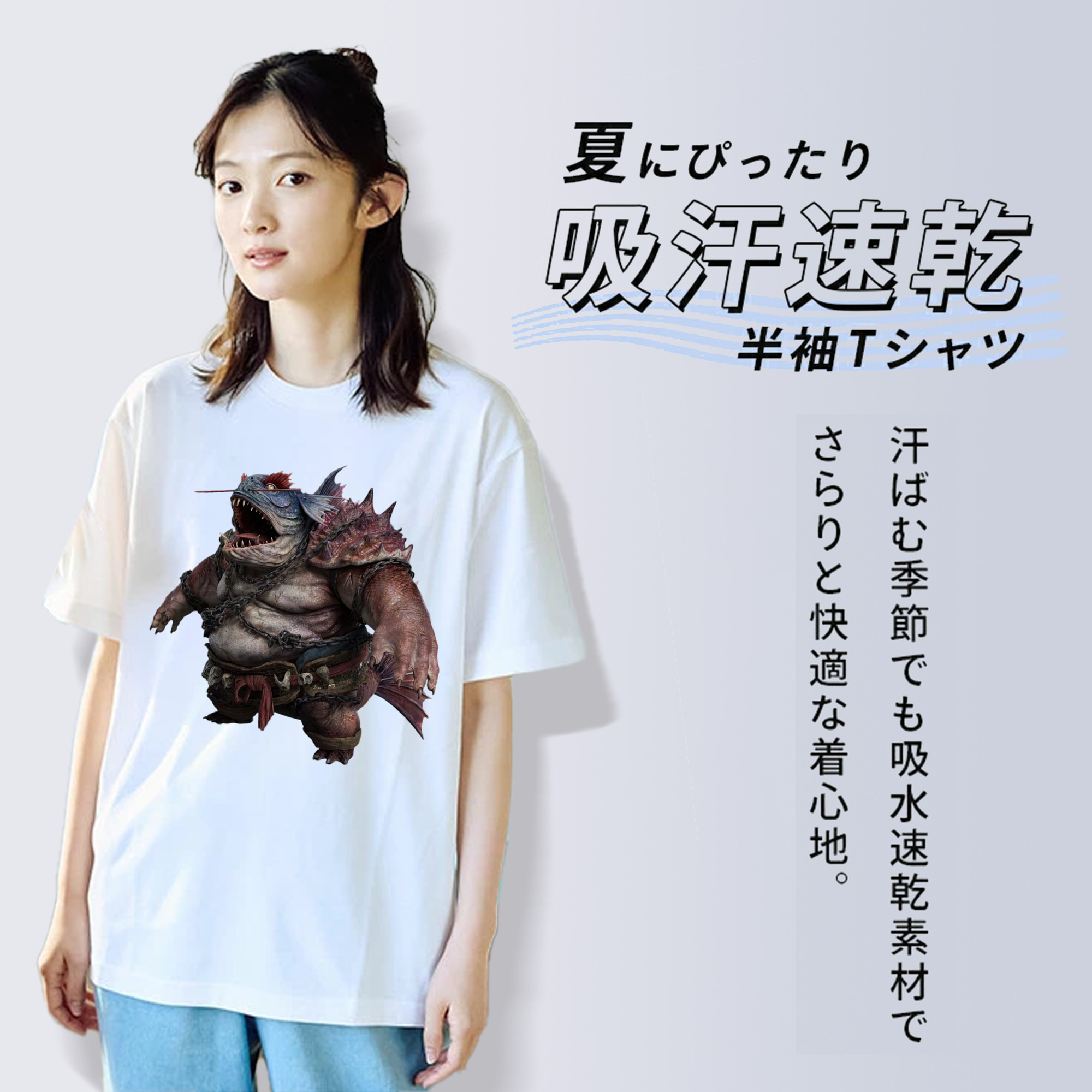 Ne Zha 2 ナタ 魔童の大暴れ レディースカジュアルプリントTシャツ（綿100％）