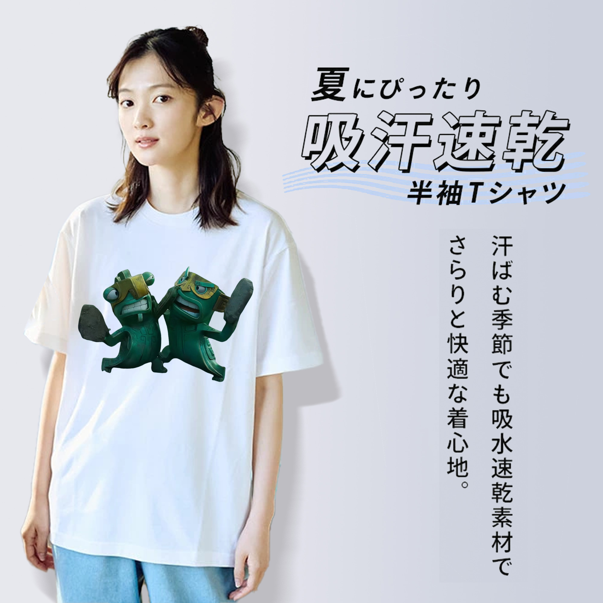 Ne Zha 2 ナタ 魔童の大暴れ レディースカジュアルプリントTシャツ（綿100％）
