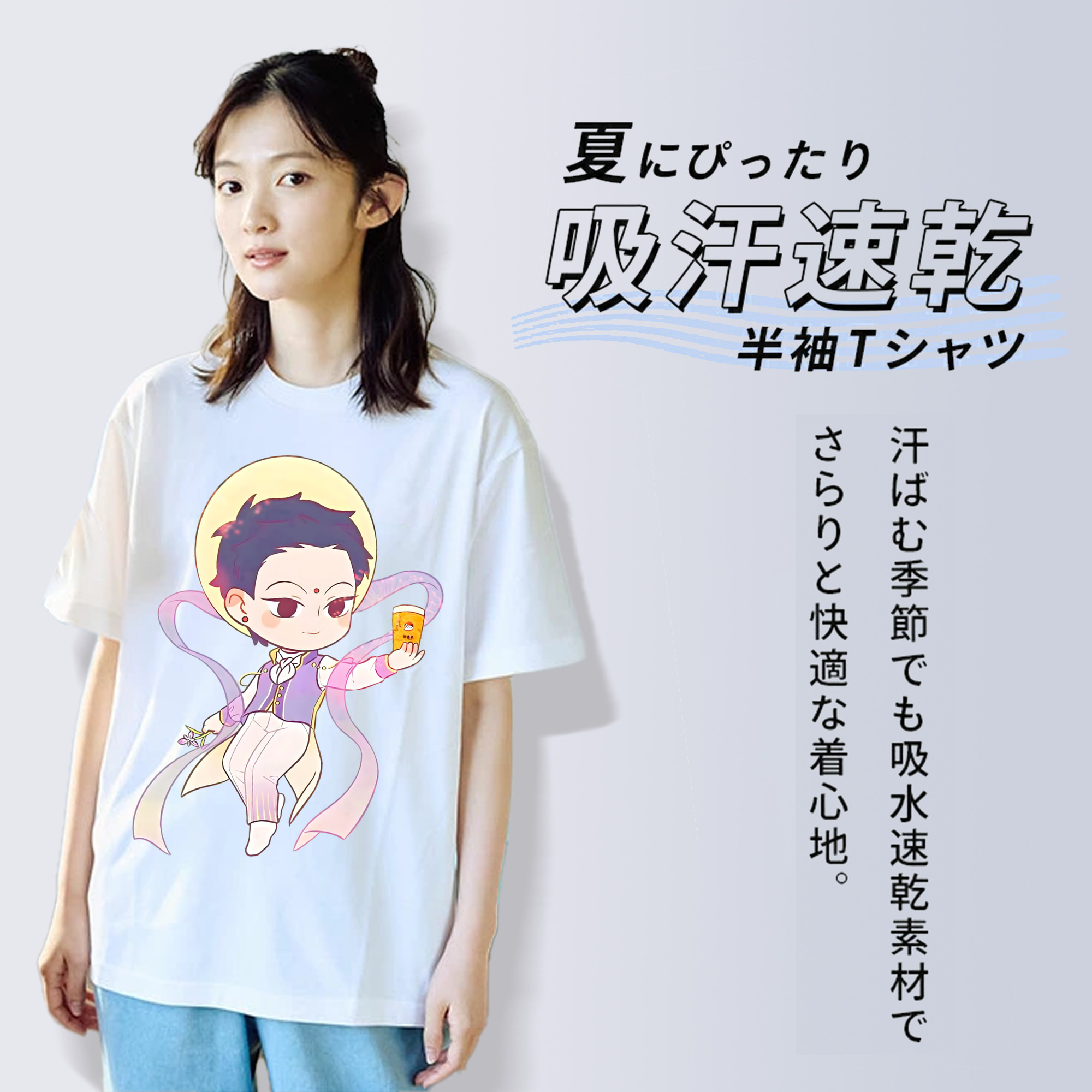 Ne Zha 2 ナタ 魔童の大暴れ レディースカジュアルプリントTシャツ（綿100％）