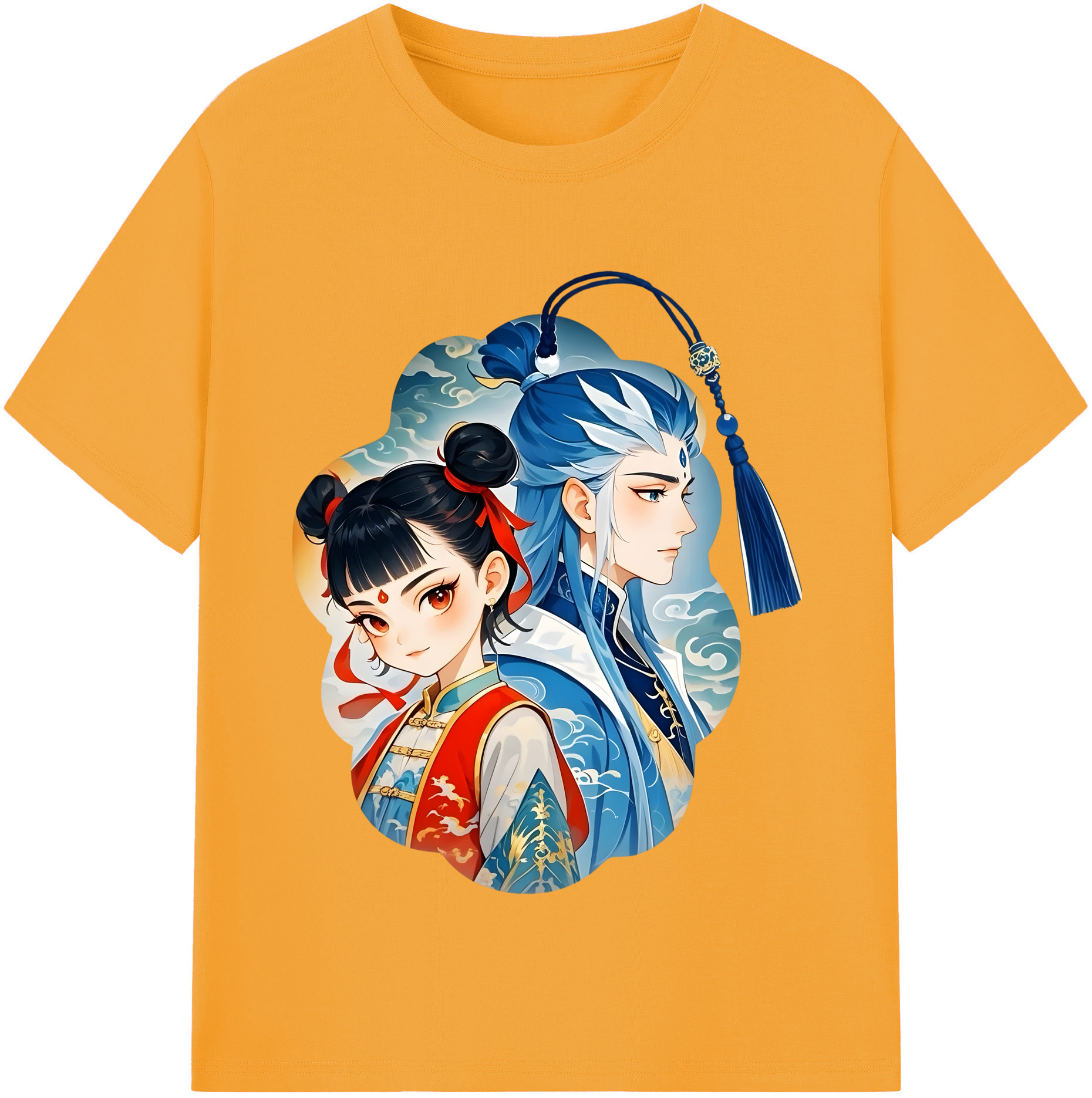 （画像用） Ne Zha 2 ナタ 魔童の大暴れ レディースカジュアルプリントTシャツ（綿100％）