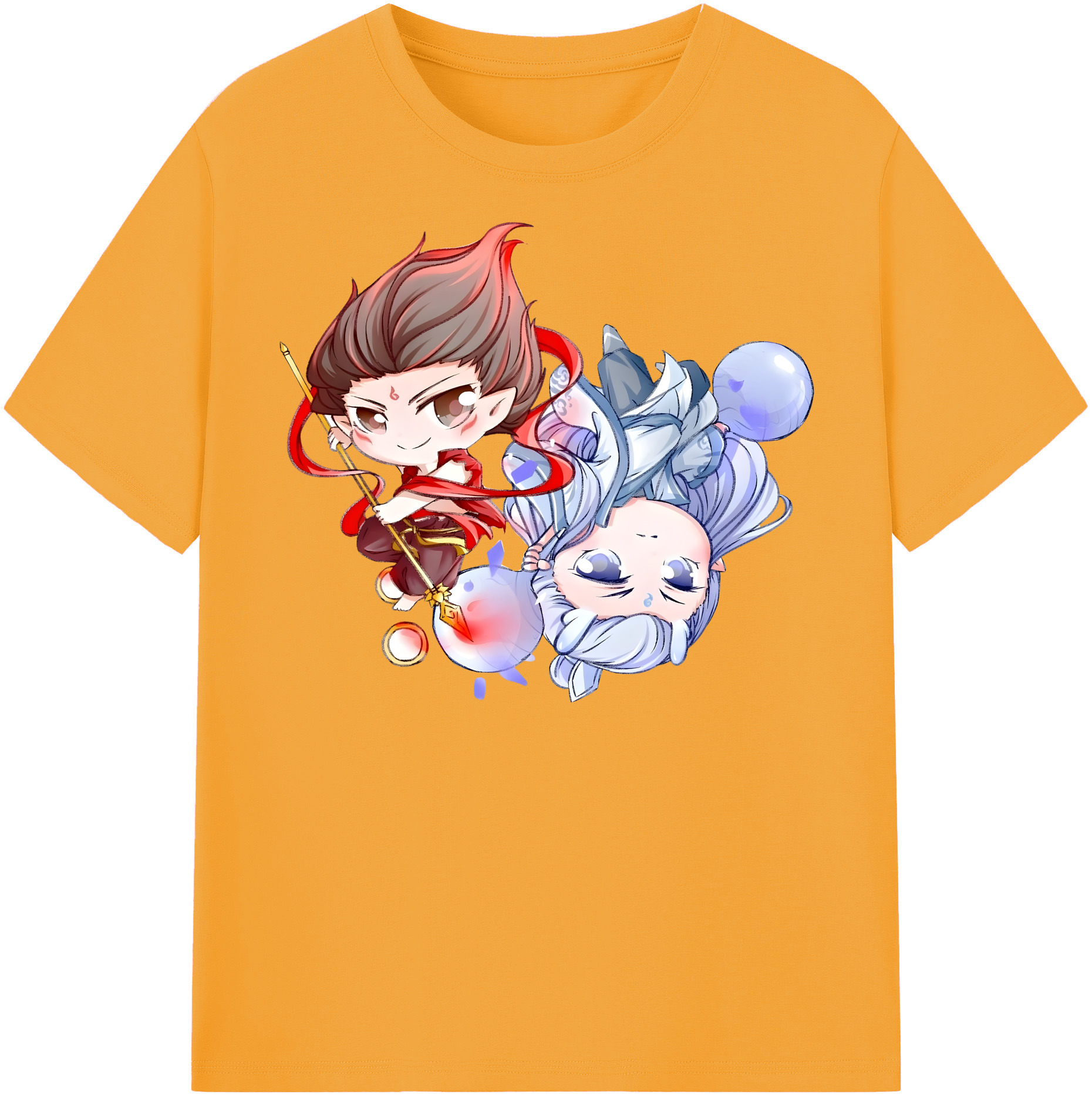 （画像用） Ne Zha 2 ナタ 魔童の大暴れ レディースカジュアルプリントTシャツ（綿100％）