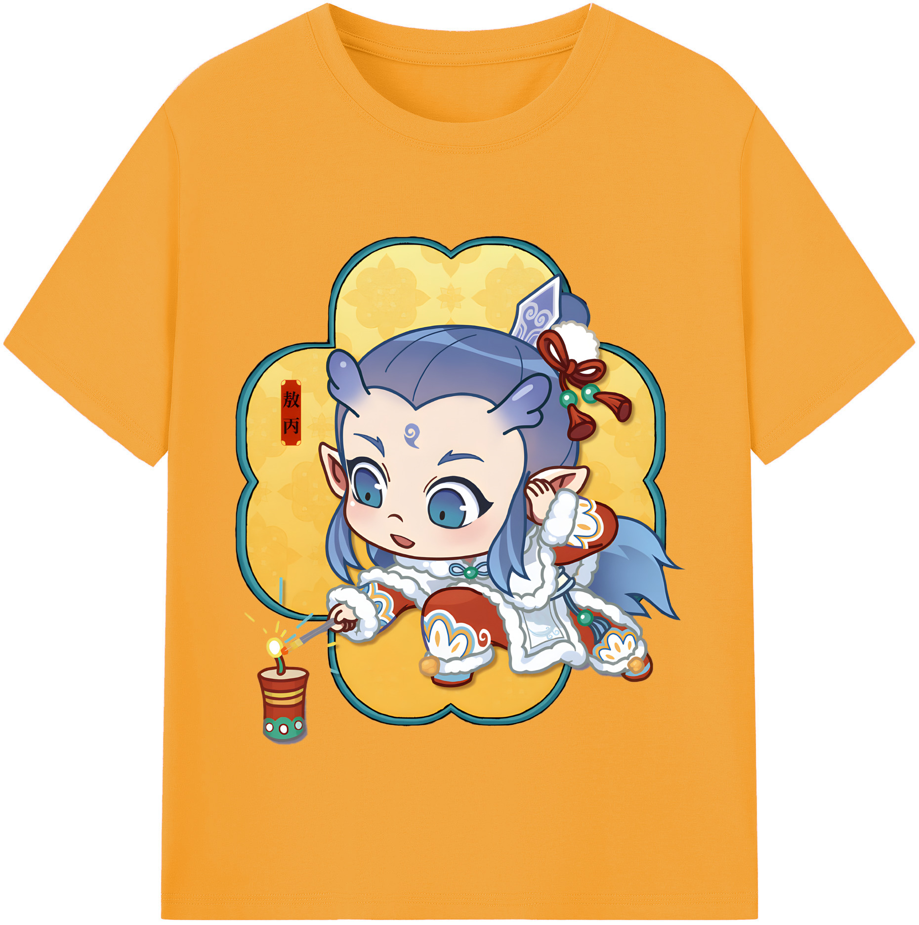 （画像用） Ne Zha 2 ナタ 魔童の大暴れ レディースカジュアルプリントTシャツ（綿100％）