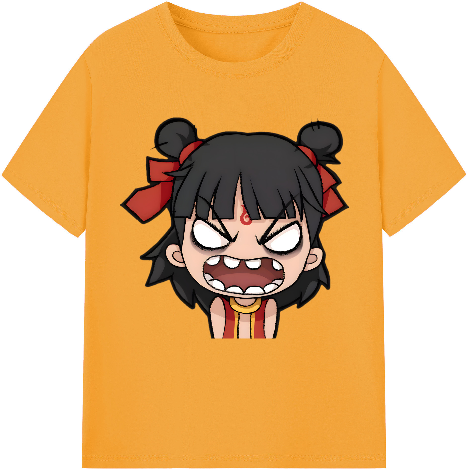 （画像用） Ne Zha 2 ナタ 魔童の大暴れ レディースカジュアルプリントTシャツ（綿100％）