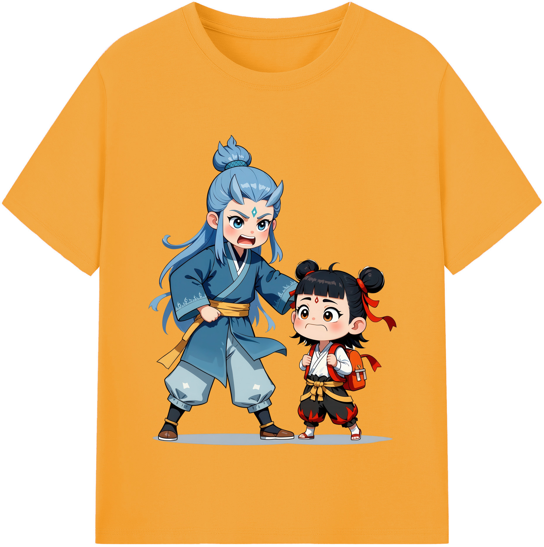 （画像用） Ne Zha 2 ナタ 魔童の大暴れ レディースカジュアルプリントTシャツ（綿100％）