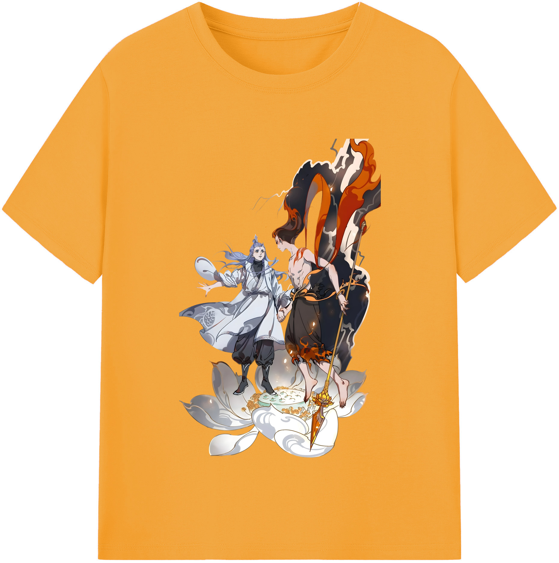 （画像用） Ne Zha 2 ナタ 魔童の大暴れ レディースカジュアルプリントTシャツ（綿100％）