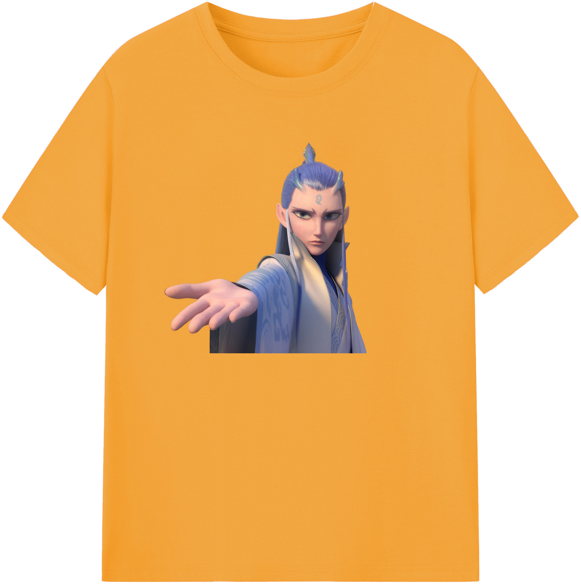 （画像用） Ne Zha 2 ナタ 魔童の大暴れ レディースカジュアルプリントTシャツ（綿100％）