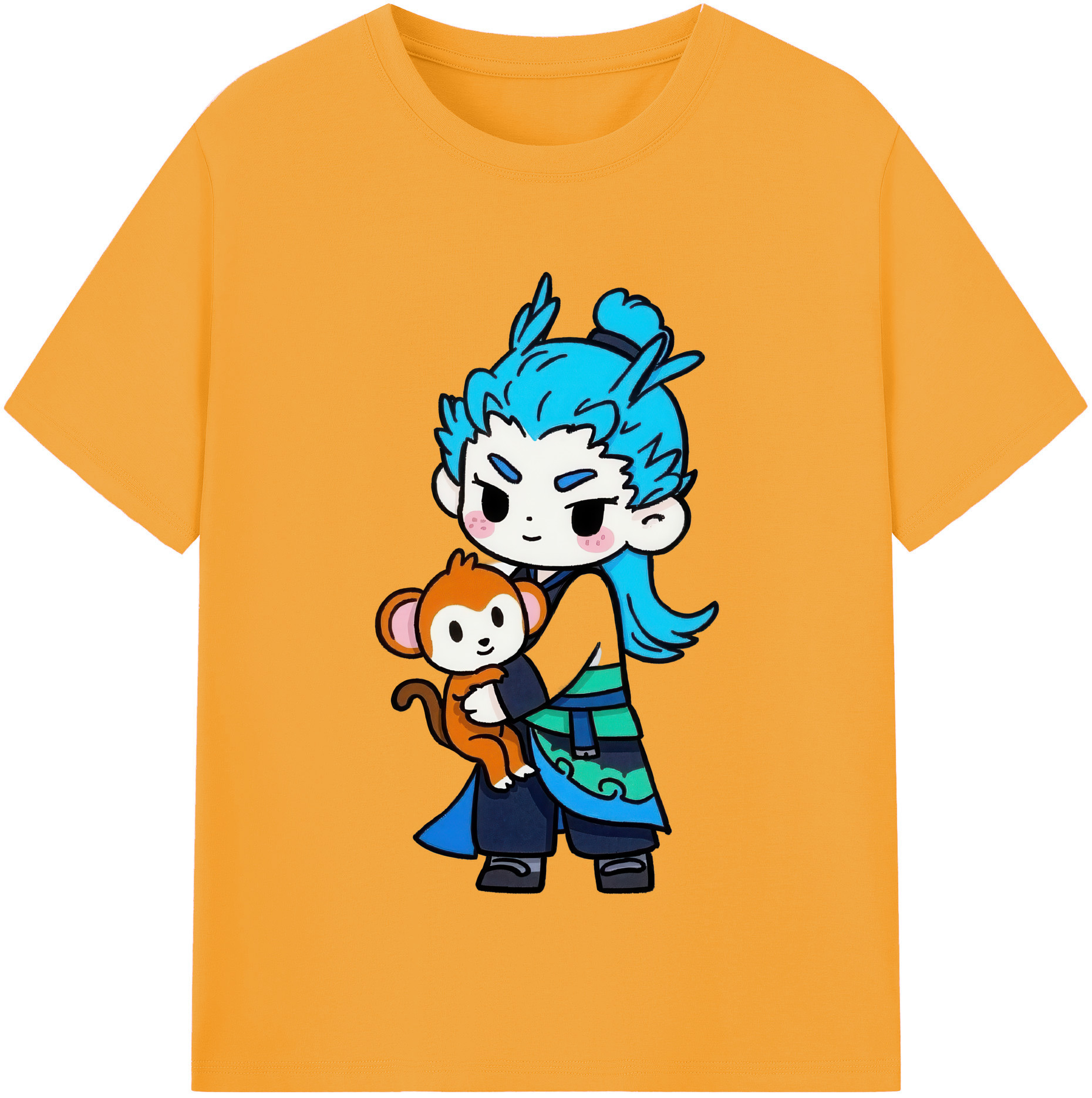 （画像用） Ne Zha 2 ナタ 魔童の大暴れ レディースカジュアルプリントTシャツ（綿100％）