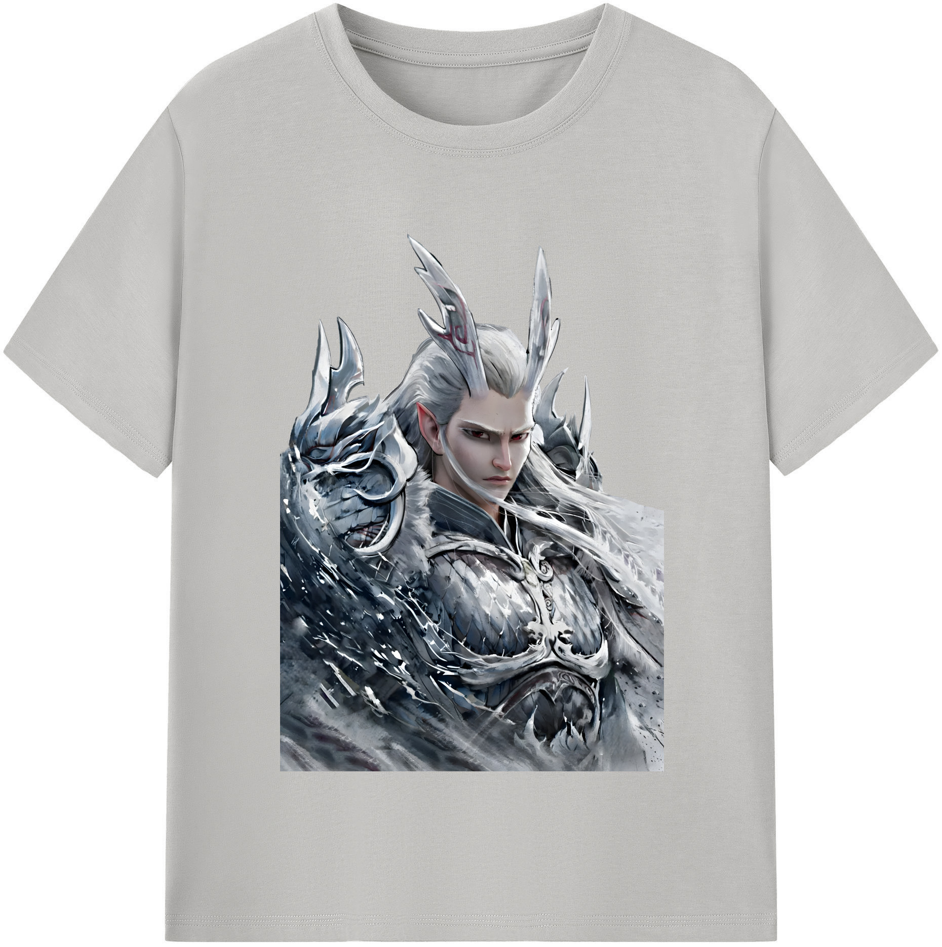 （画像用） Ne Zha 2 ナタ 魔童の大暴れ レディースカジュアルプリントTシャツ（綿100％）