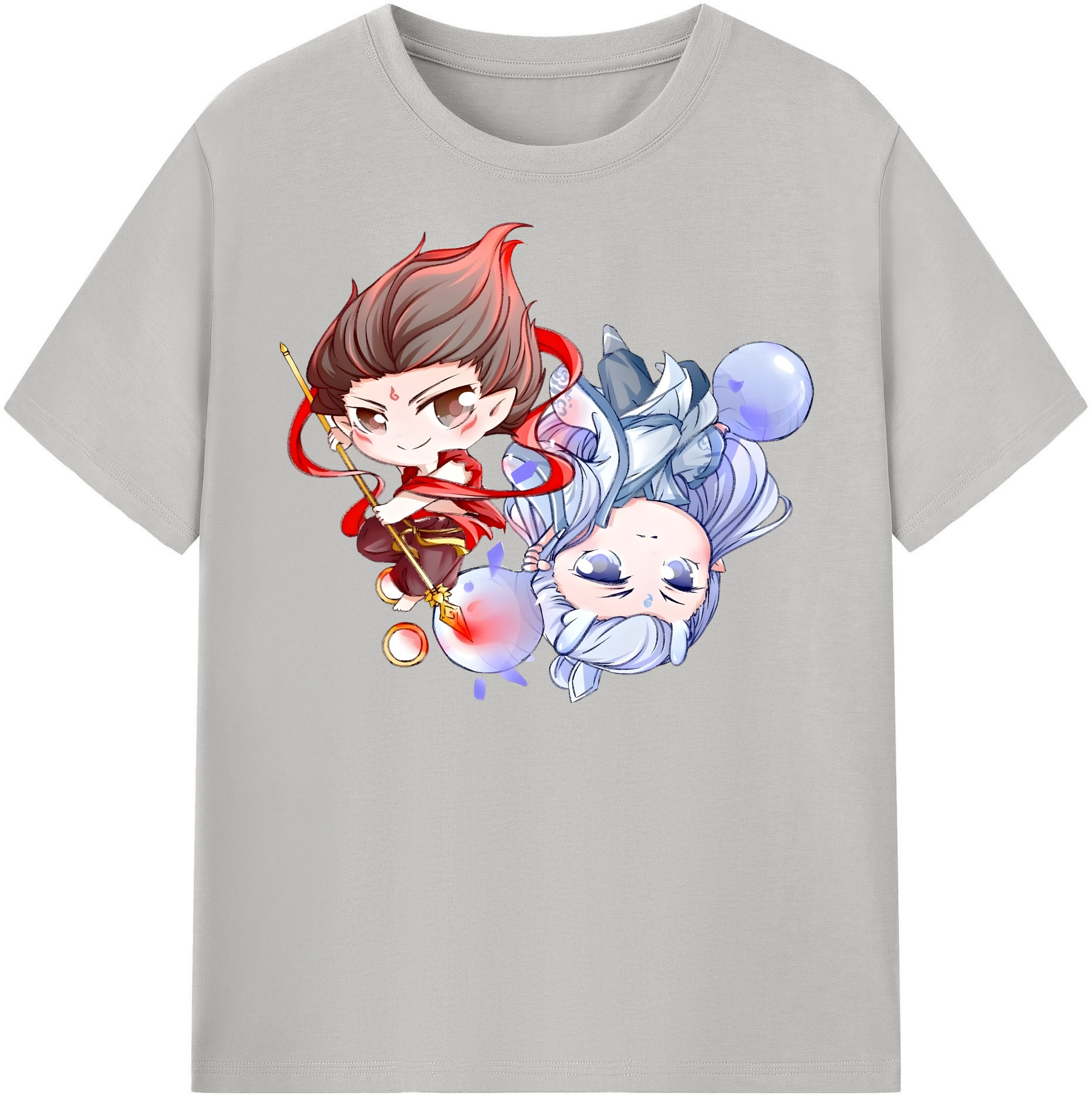 （画像用） Ne Zha 2 ナタ 魔童の大暴れ レディースカジュアルプリントTシャツ（綿100％）