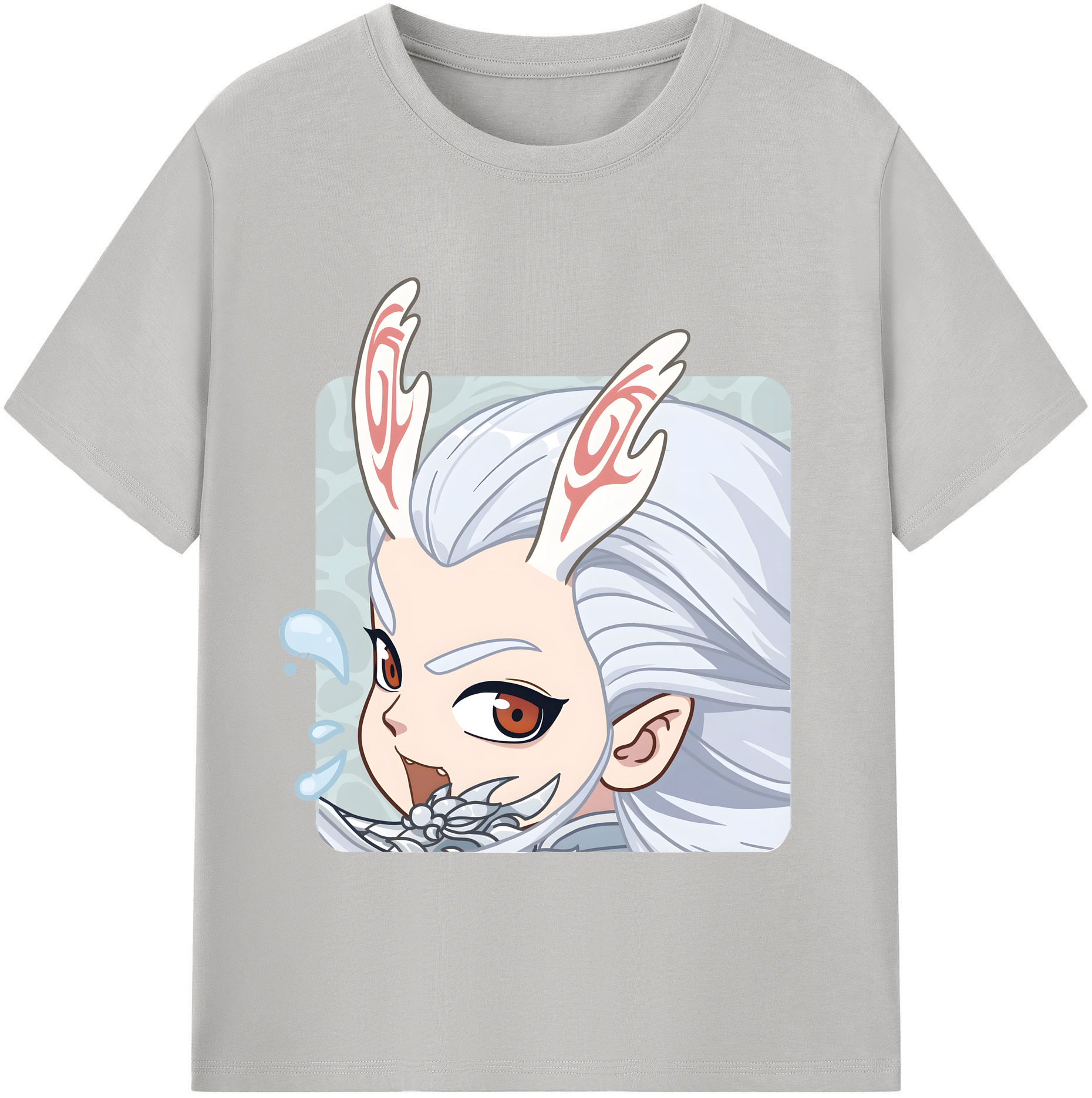 （画像用） Ne Zha 2 ナタ 魔童の大暴れ レディースカジュアルプリントTシャツ（綿100％）