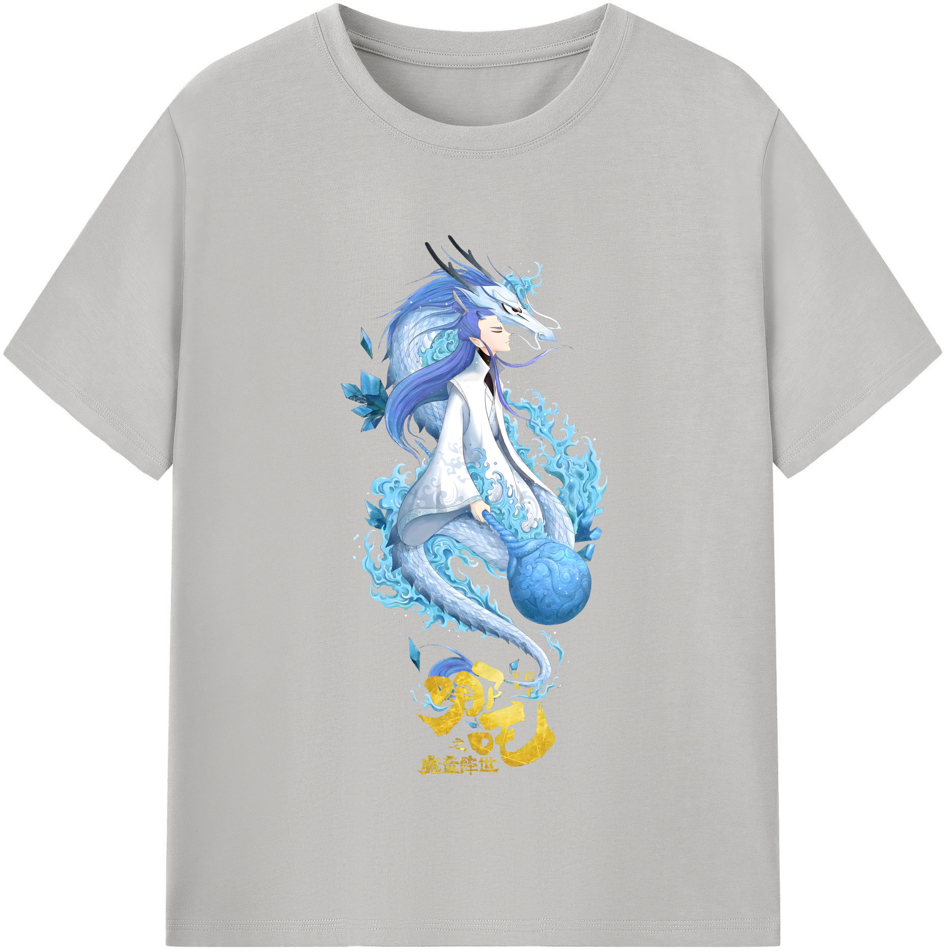 （画像用） Ne Zha 2 ナタ 魔童の大暴れ レディースカジュアルプリントTシャツ（綿100％）