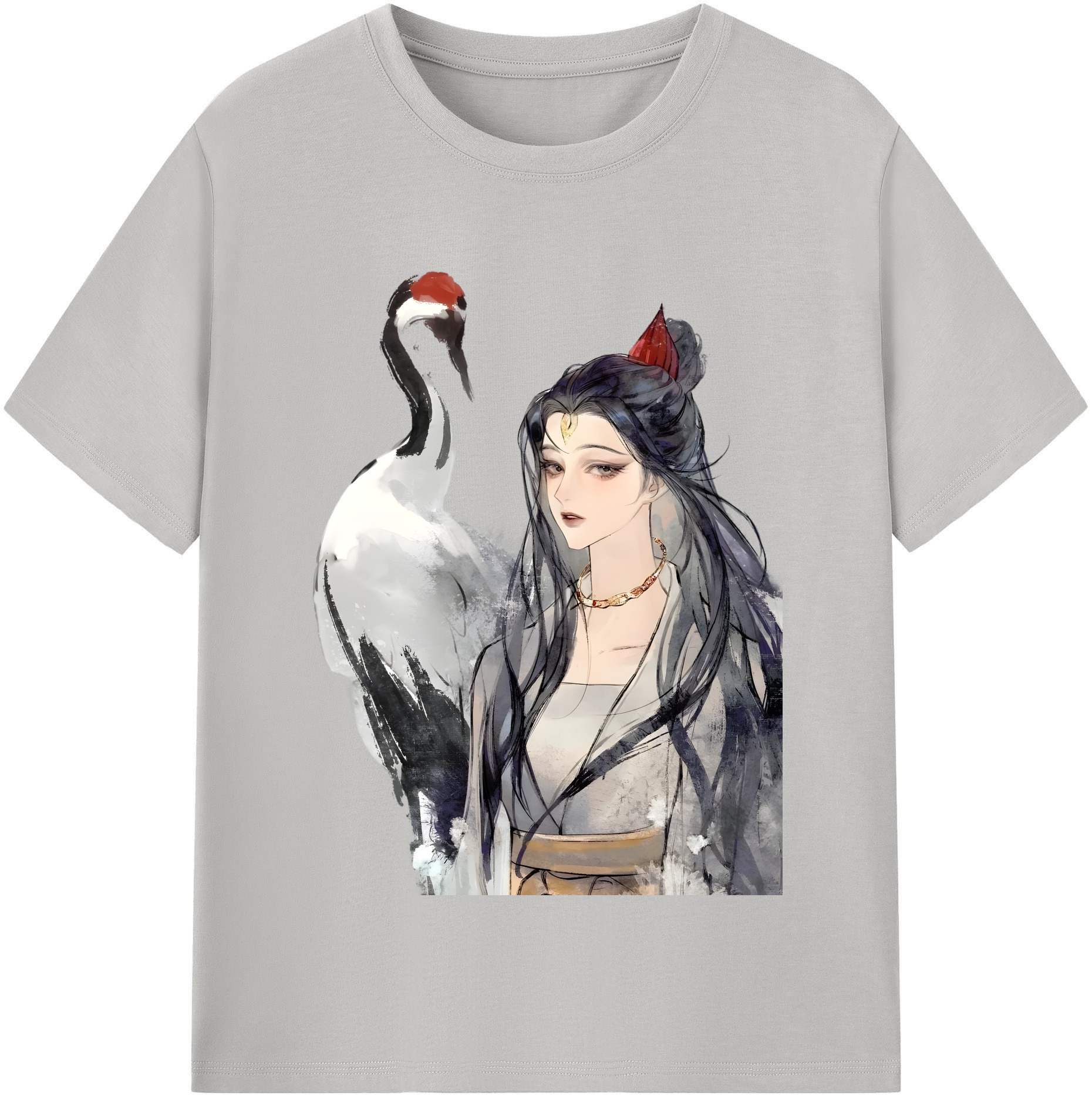 （画像用） Ne Zha 2 ナタ 魔童の大暴れ レディースカジュアルプリントTシャツ（綿100％）