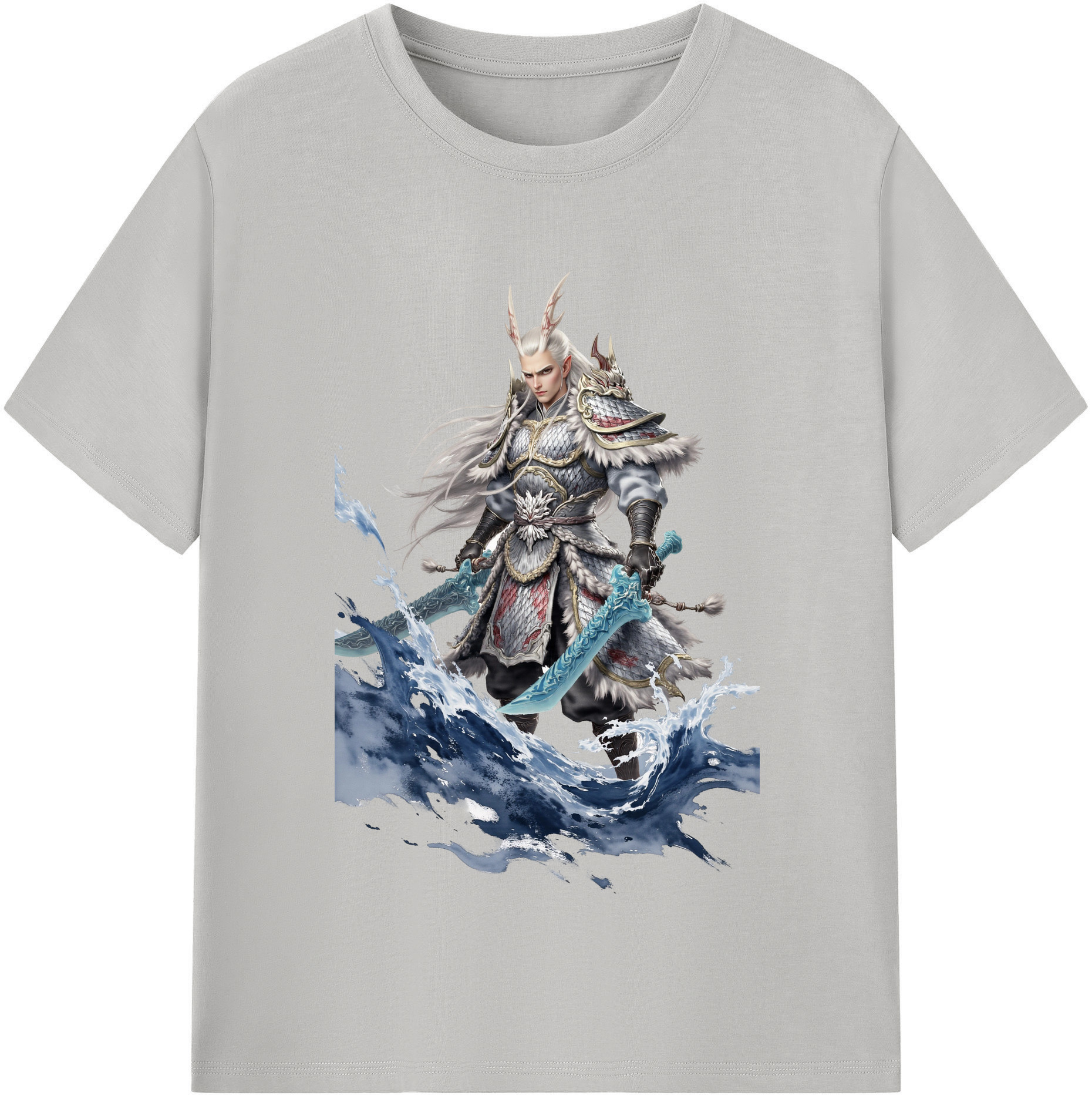 （画像用） Ne Zha 2 ナタ 魔童の大暴れ レディースカジュアルプリントTシャツ（綿100％）