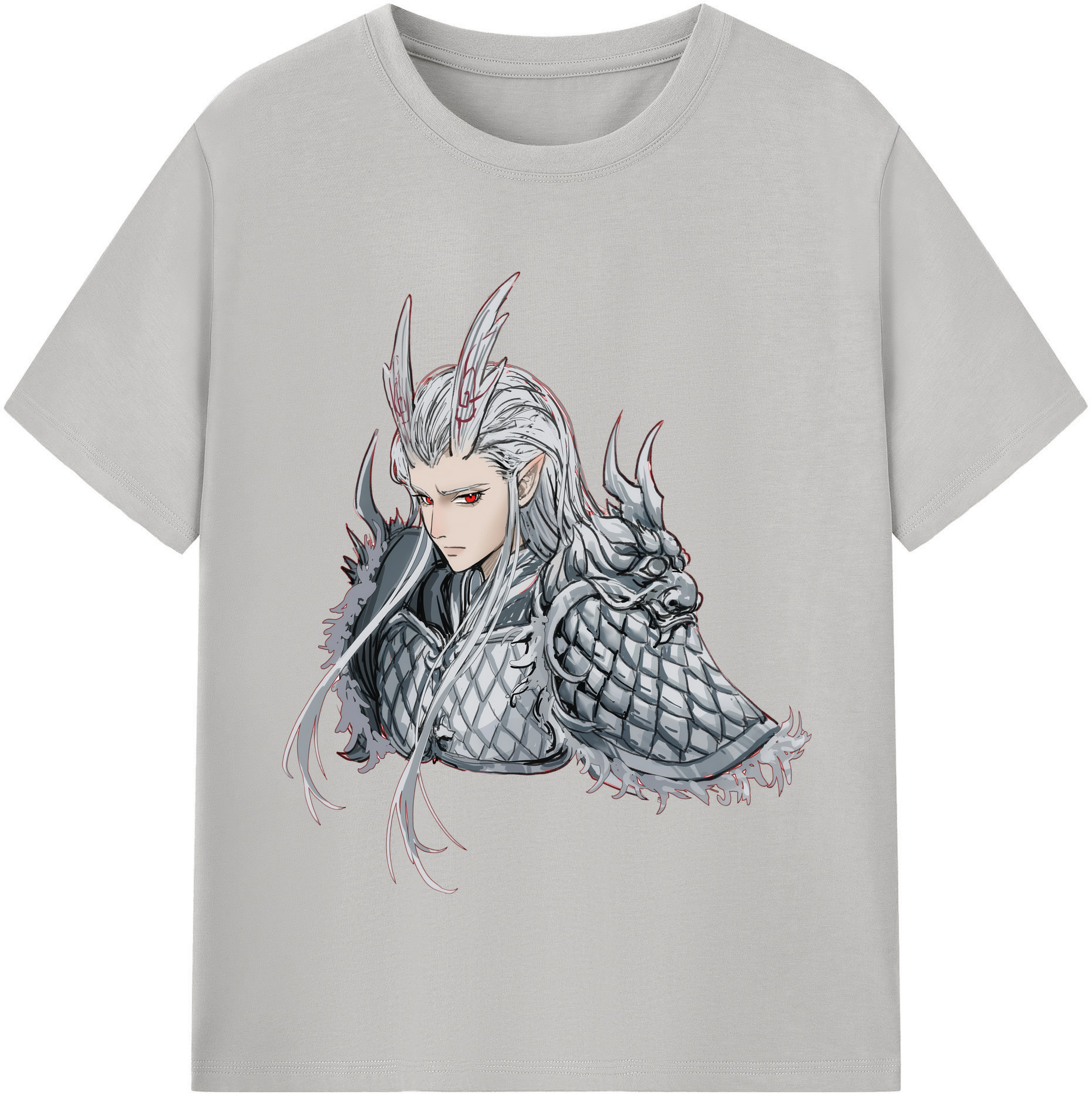 （画像用） Ne Zha 2 ナタ 魔童の大暴れ レディースカジュアルプリントTシャツ（綿100％）