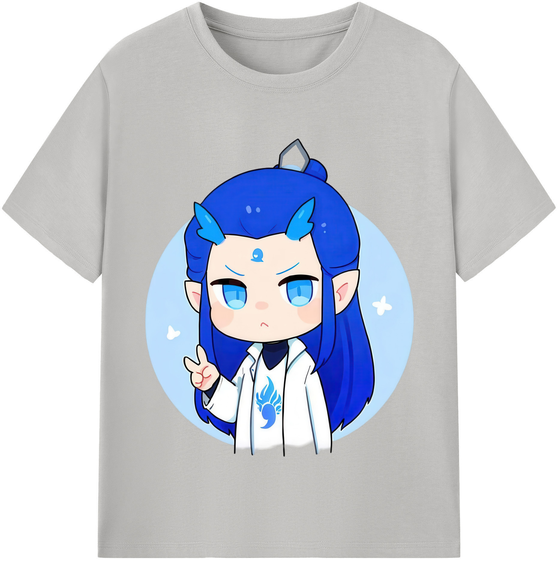 （画像用） Ne Zha 2 ナタ 魔童の大暴れ レディースカジュアルプリントTシャツ（綿100％）