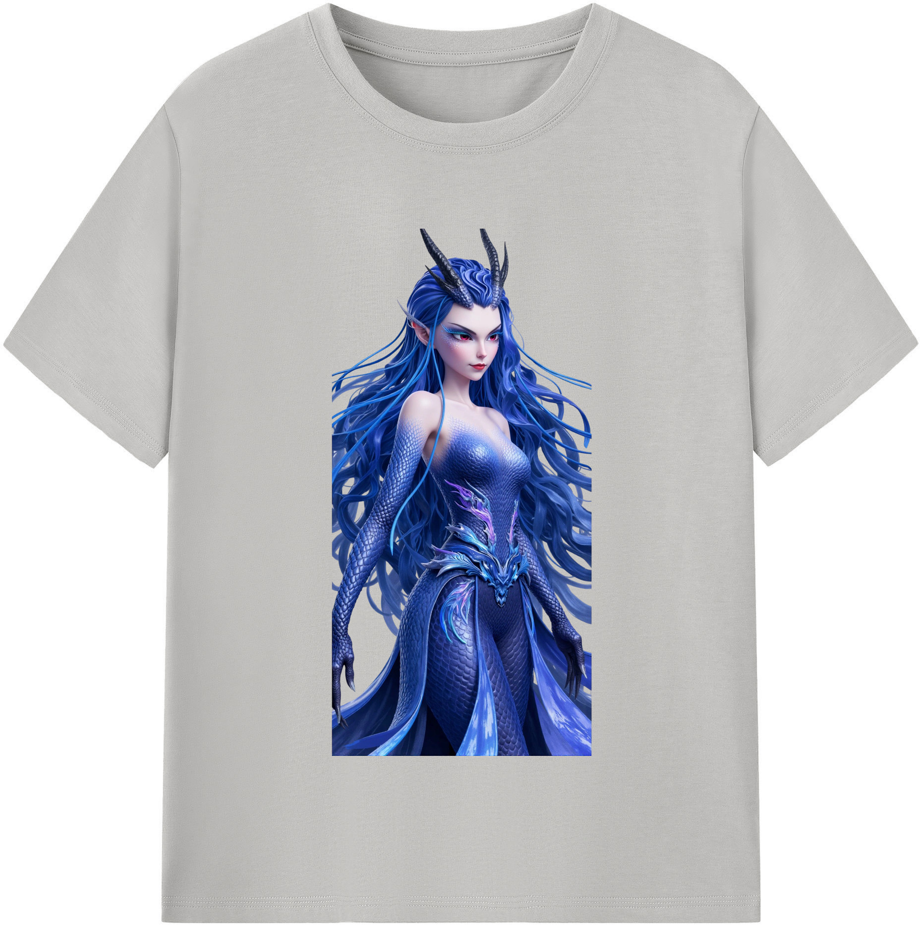 （画像用） Ne Zha 2 ナタ 魔童の大暴れ レディースカジュアルプリントTシャツ（綿100％）