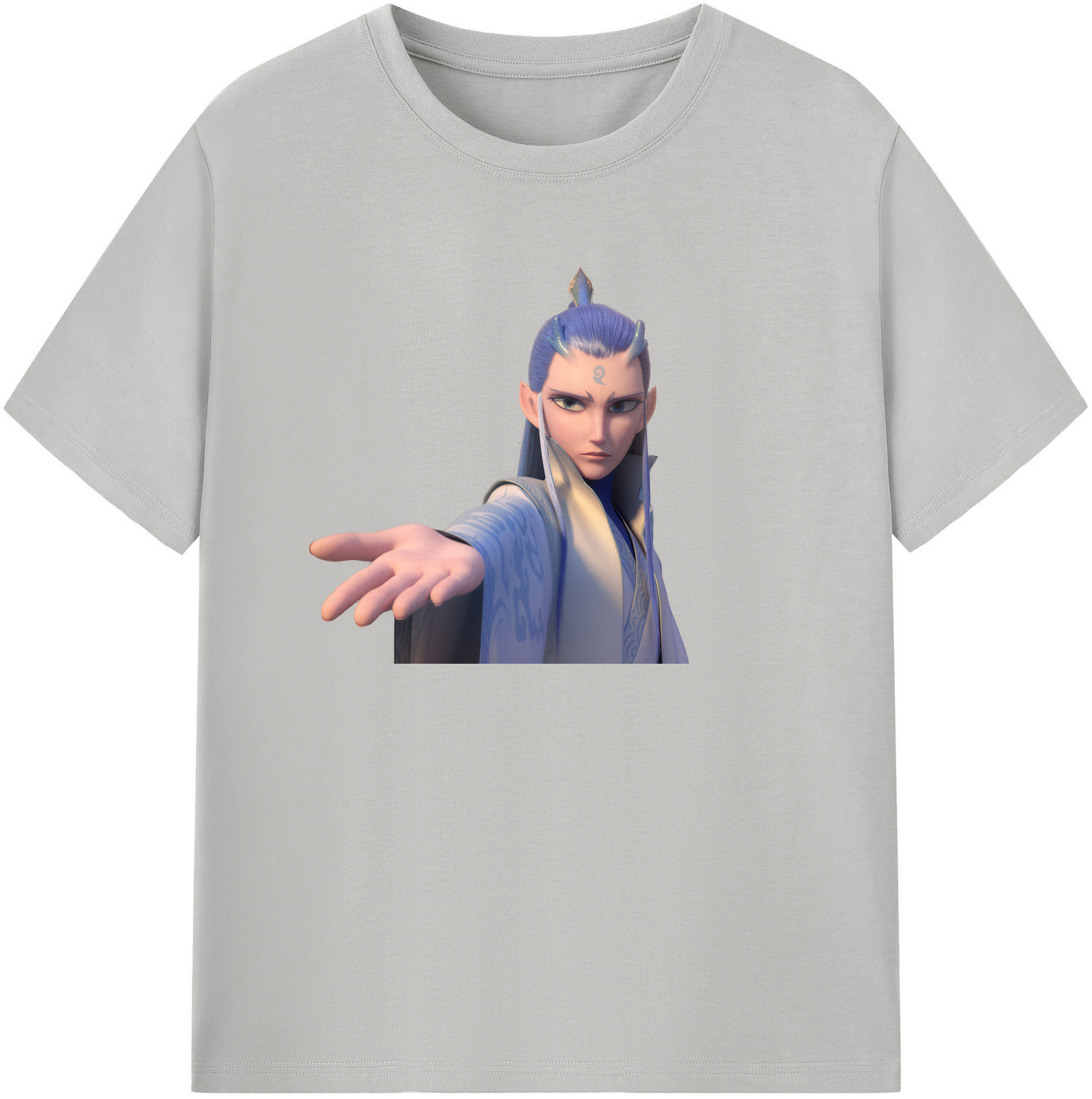 （画像用） Ne Zha 2 ナタ 魔童の大暴れ レディースカジュアルプリントTシャツ（綿100％）
