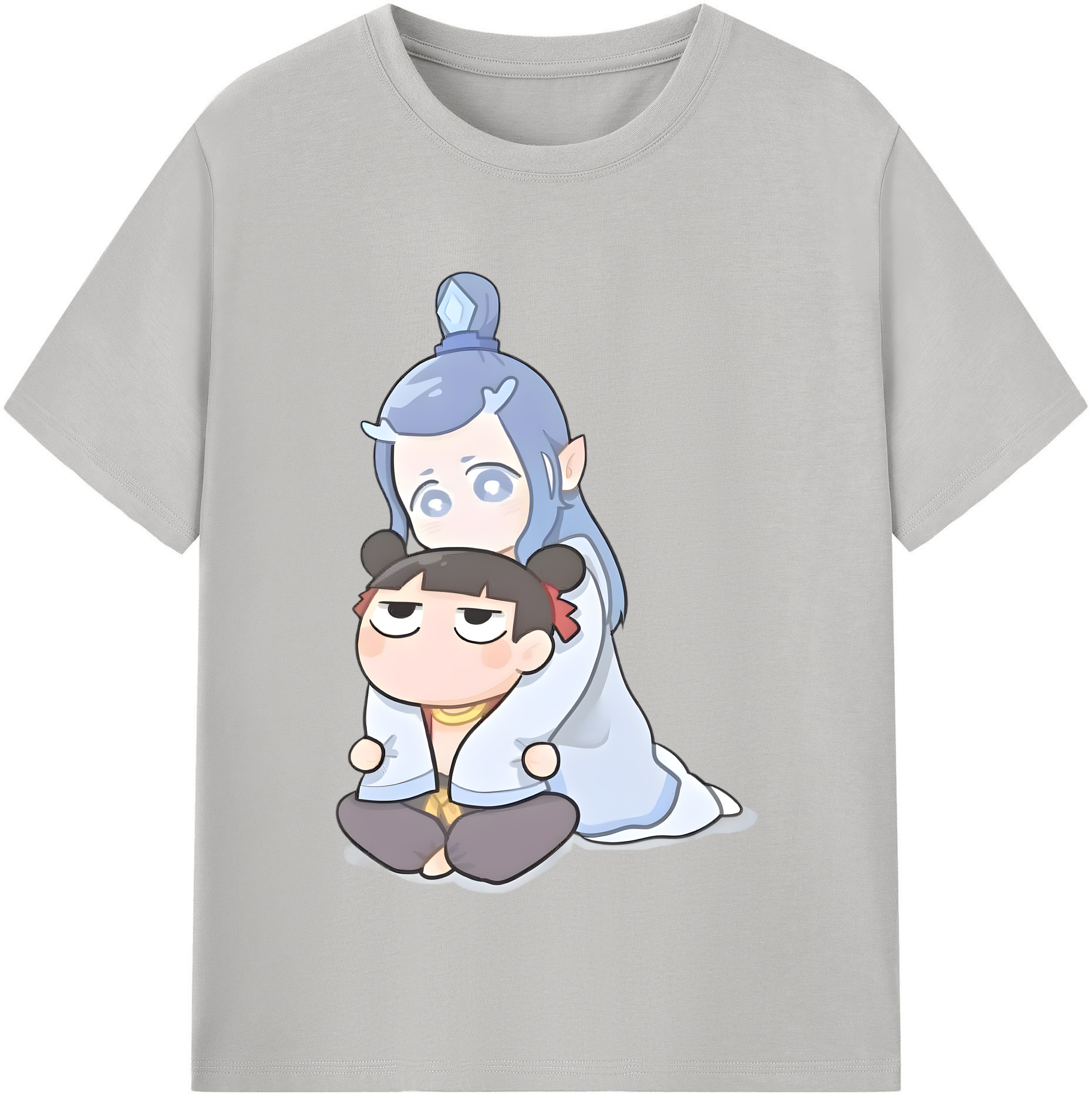 （画像用） Ne Zha 2 ナタ 魔童の大暴れ レディースカジュアルプリントTシャツ（綿100％）
