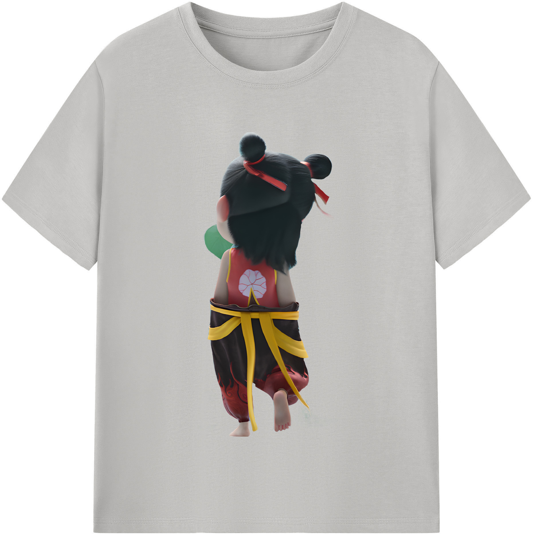 （画像用） Ne Zha 2 ナタ 魔童の大暴れ レディースカジュアルプリントTシャツ（綿100％）