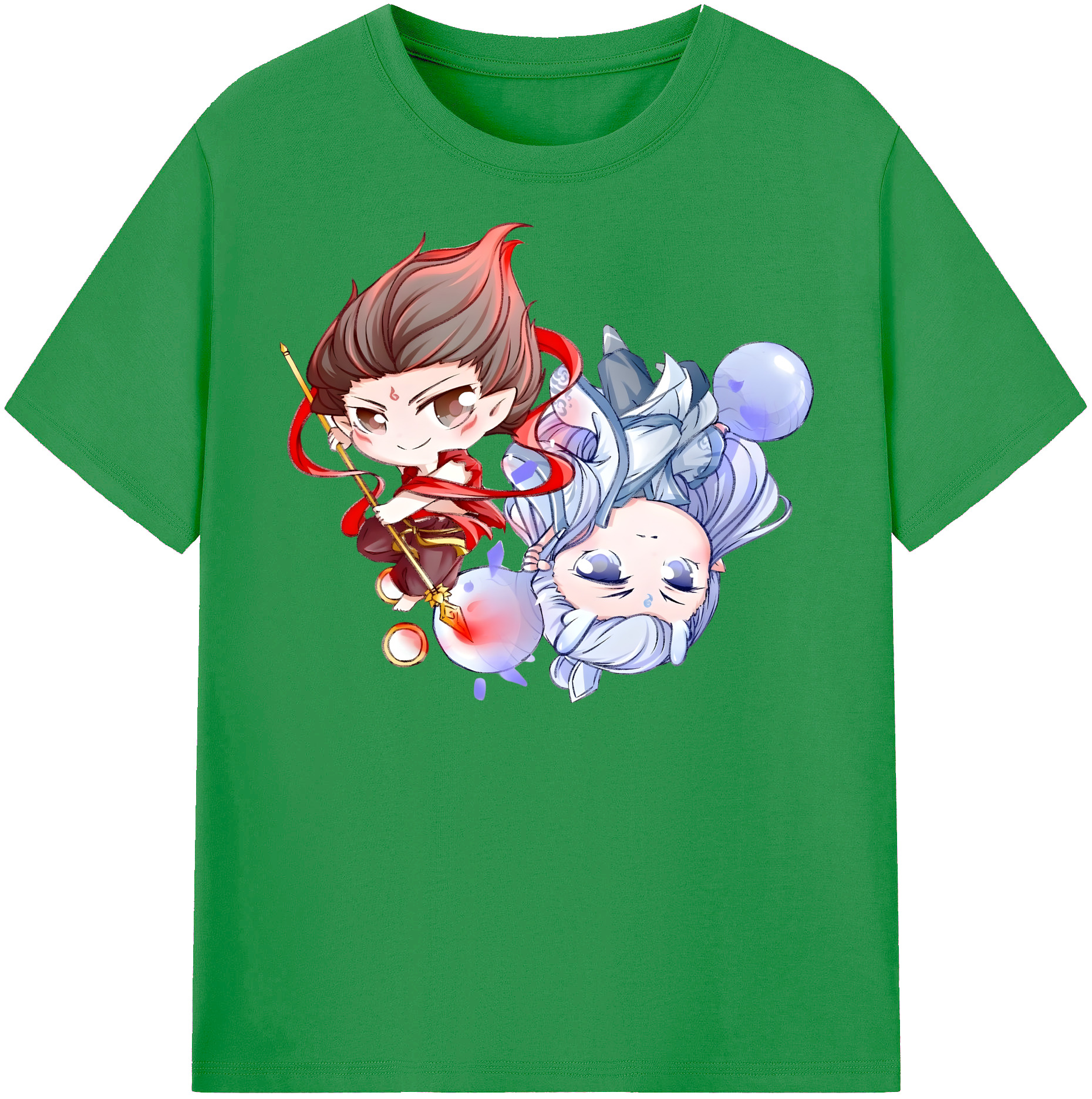 （画像用） Ne Zha 2 ナタ 魔童の大暴れ レディースカジュアルプリントTシャツ（綿100％）